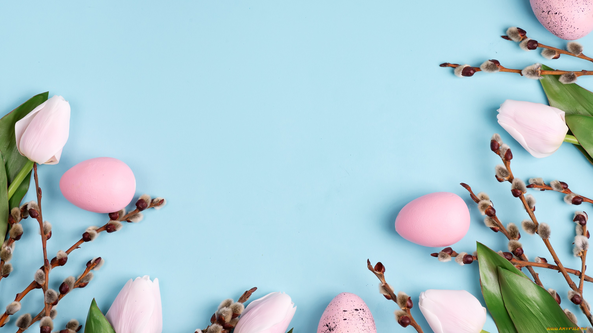 праздничные, пасха, праздник, яйца, верба