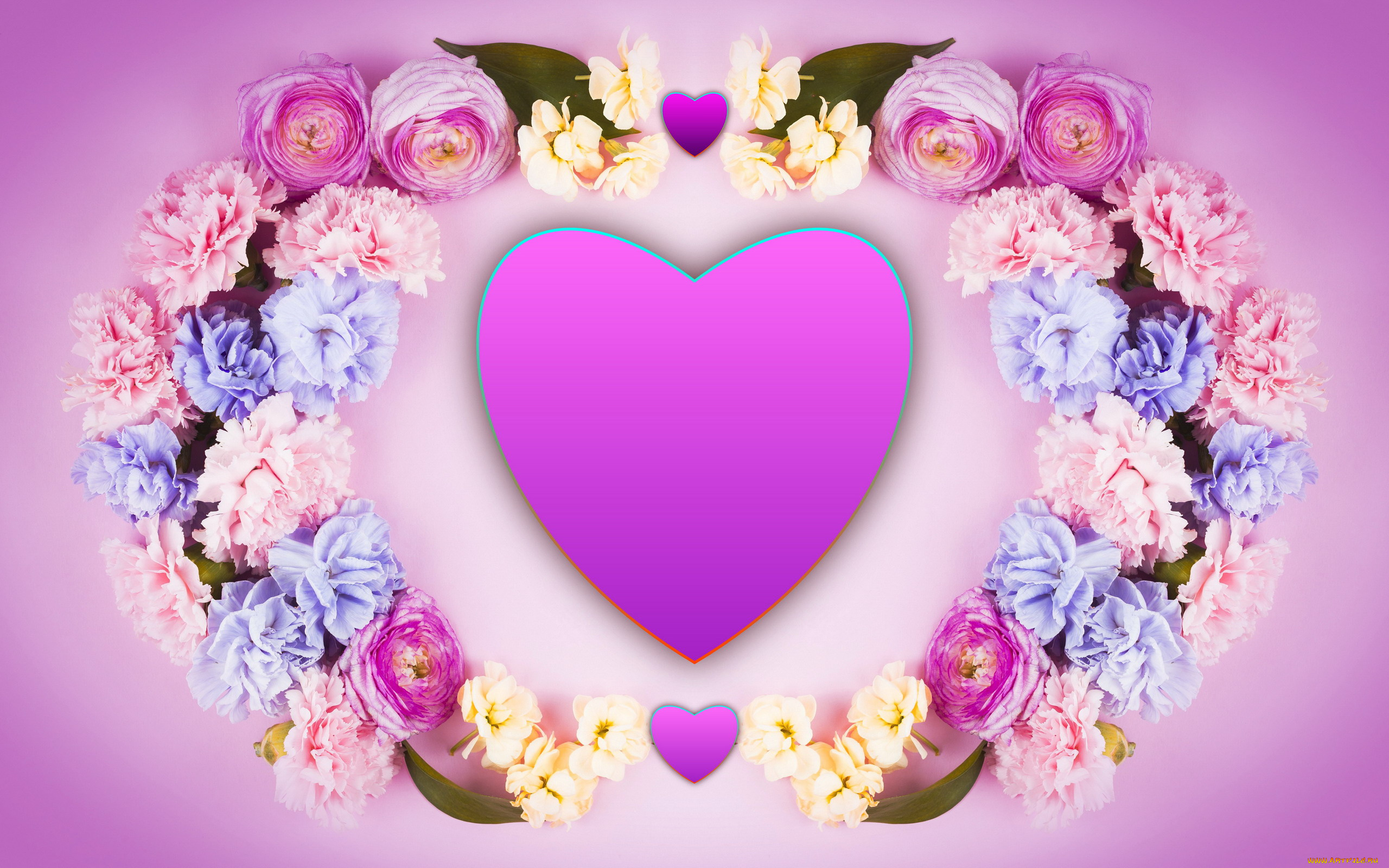 праздничные, день, святого, валентина, , сердечки, , любовь, композиция