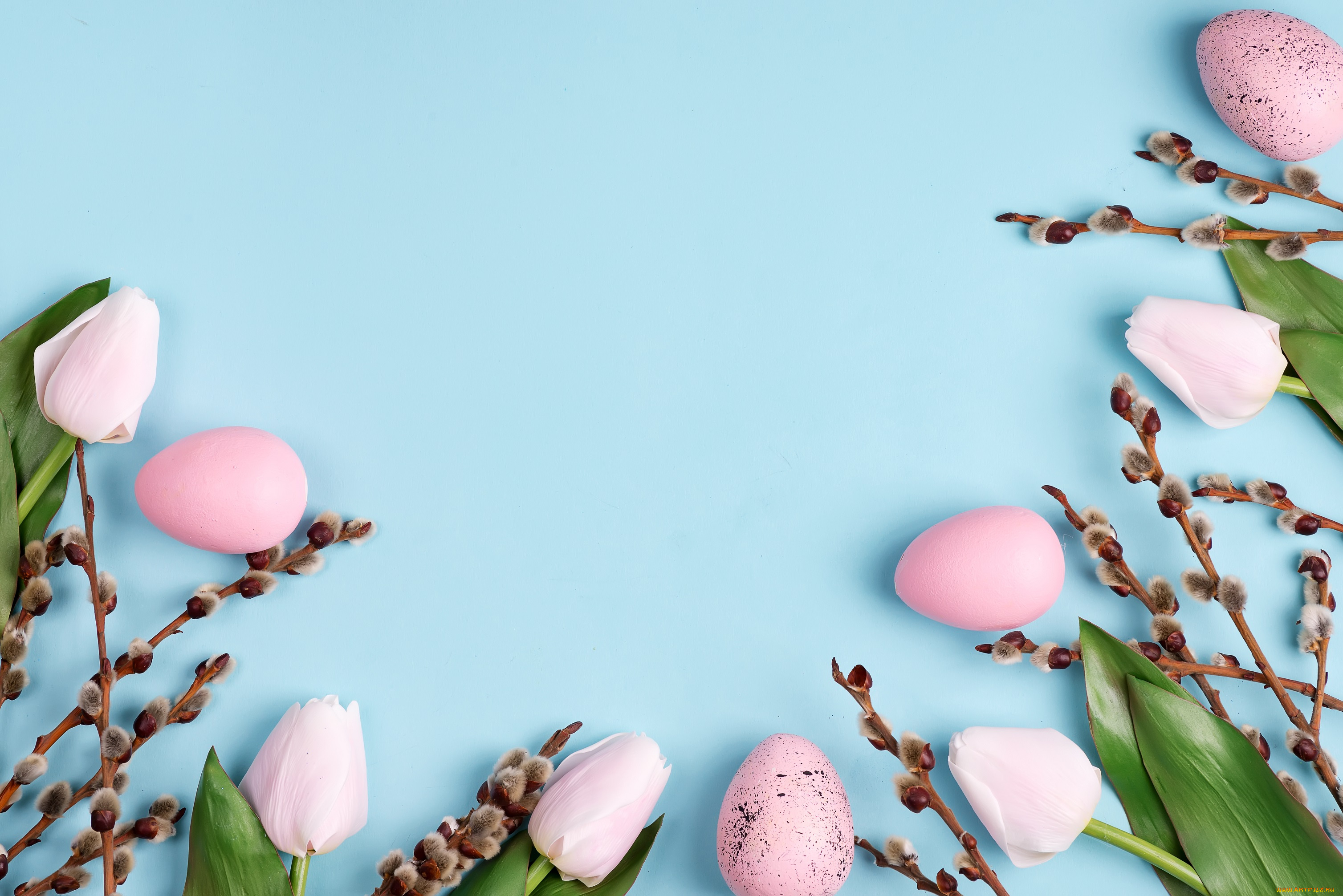 праздничные, пасха, праздник, яйца, верба