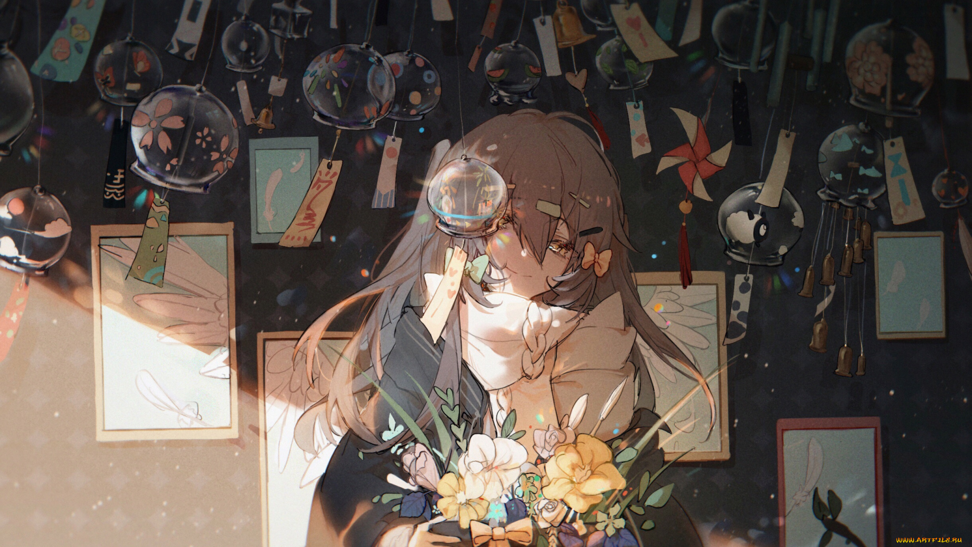 аниме, город, , улицы, , интерьер, , здания, девушка