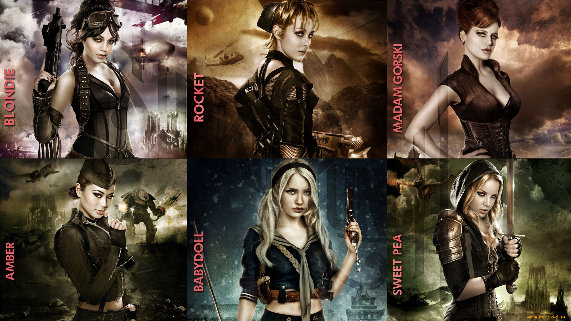 запрещенный, прием, кино, фильмы, sucker, punch, девушки, красивые, супер, секси, няшки, нежные, классные, модницы, лапочки, мадамочки