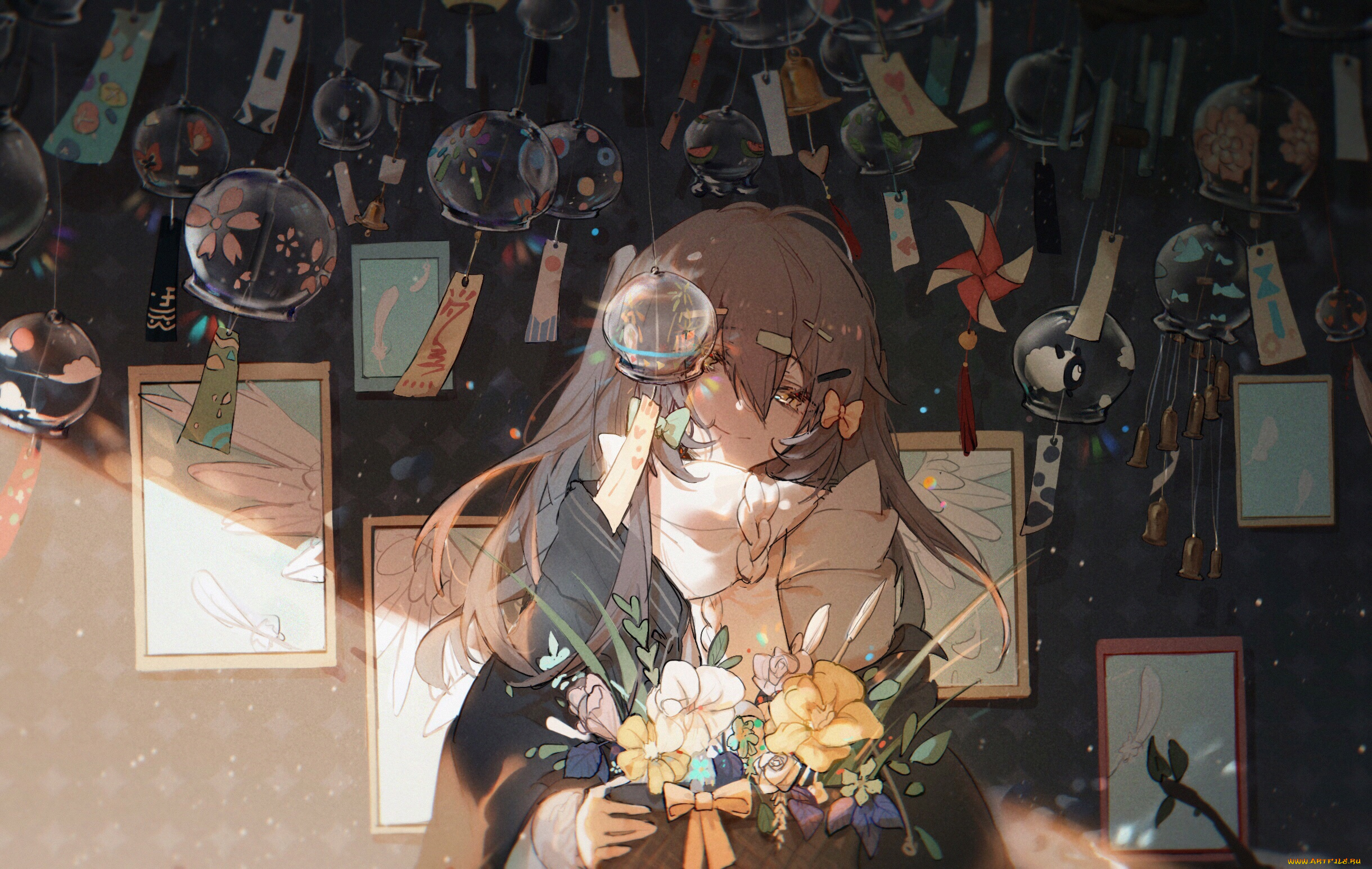 аниме, город, , улицы, , интерьер, , здания, девушка