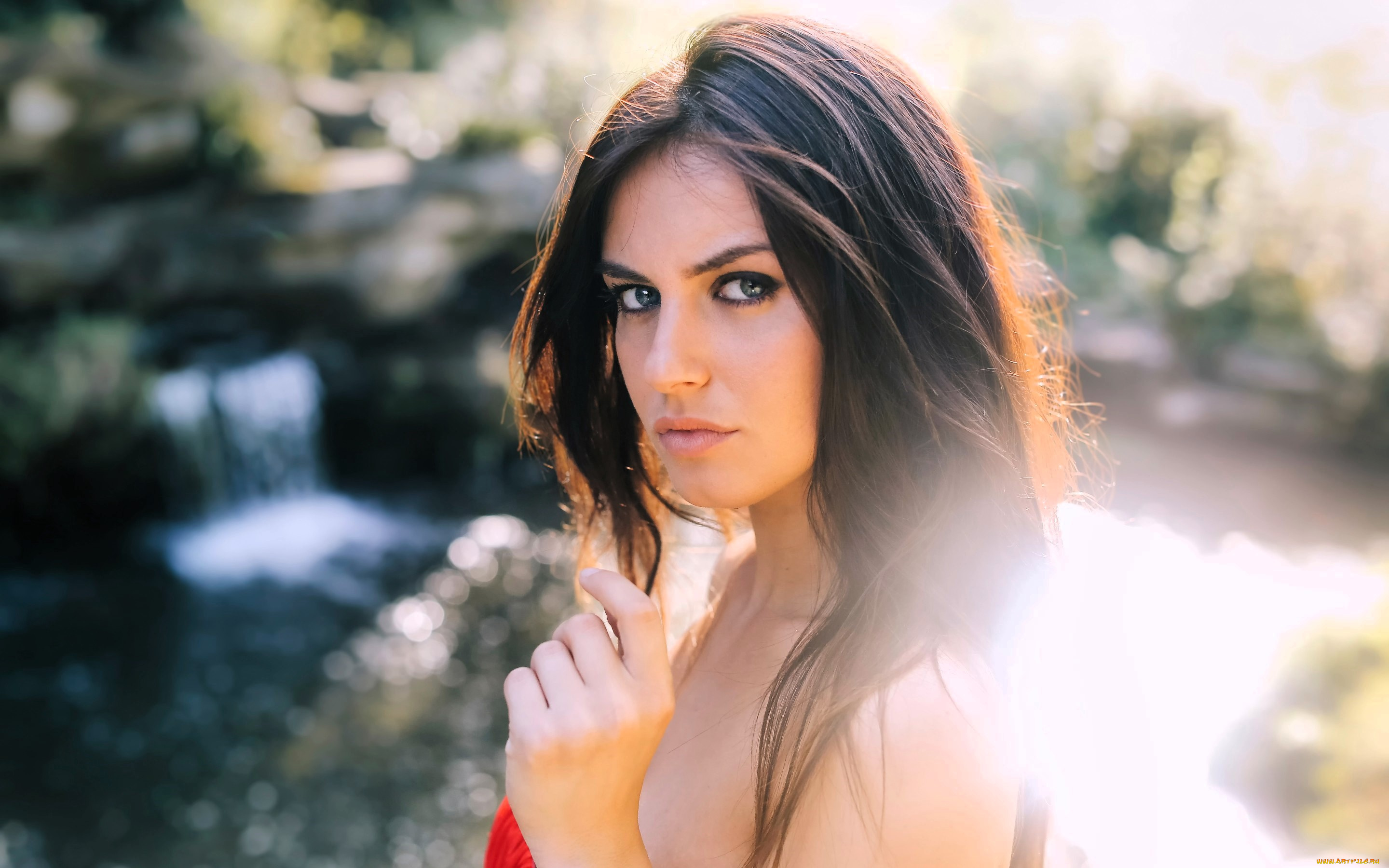 девушки, aurela, skandaj, шатенка, лицо