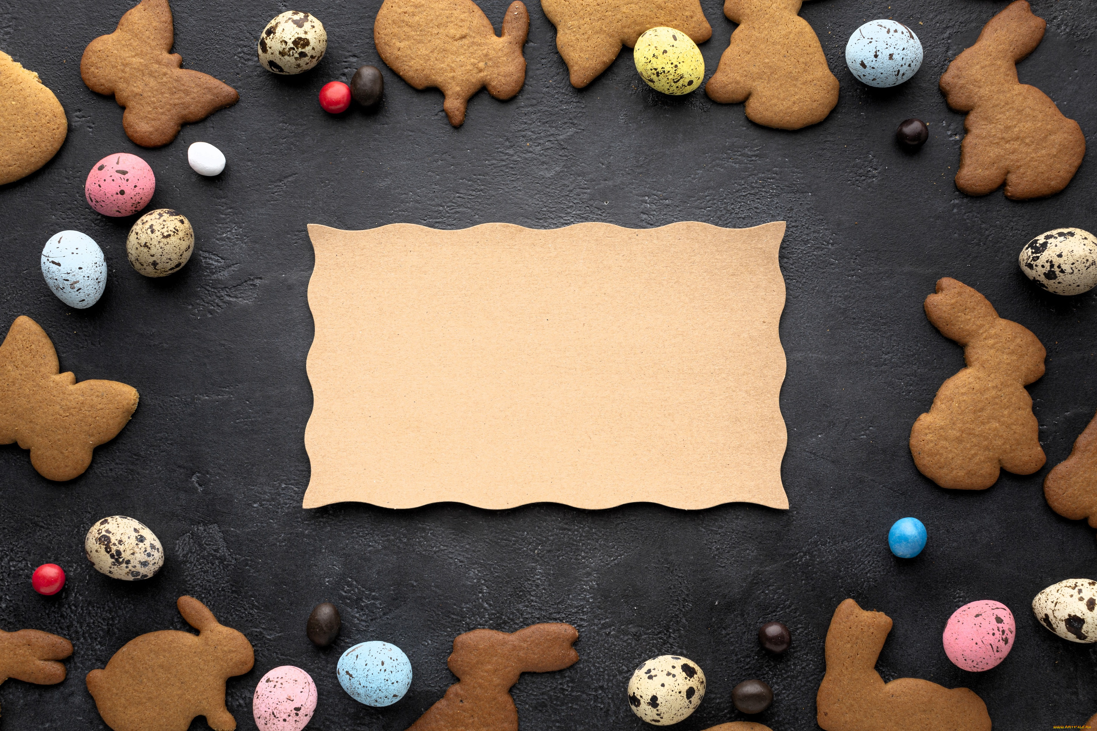 праздничные, пасха, бумага, фигурки, печенье, яйца