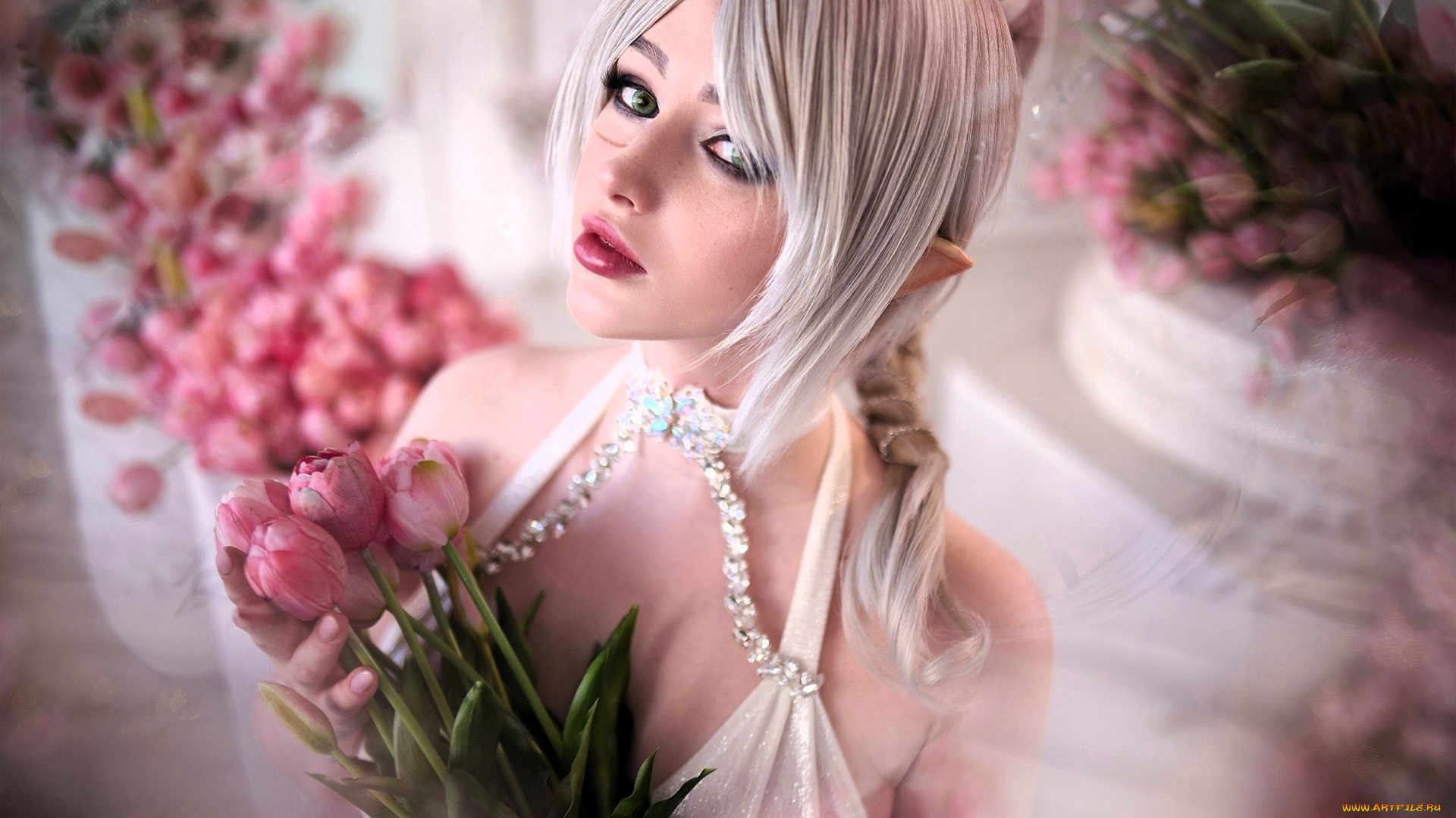 девушки, мария, давыдова, , lady, melamory, образ, косплей, наряд, цветы