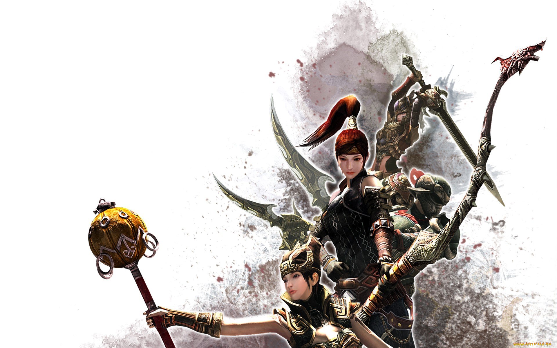 видео, игры, the, heaven, of, three, kingdom, персонажи, оружие