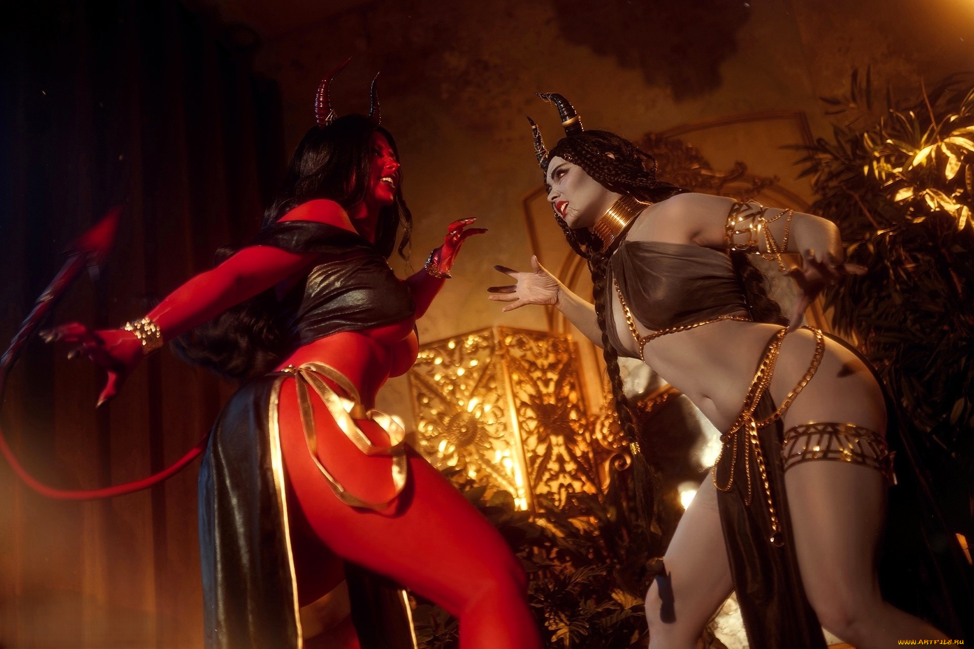 девушки, мария, давыдова, , lady, melamory, образы, косплей, наряды, демоны, хвосты, рога, фонарь