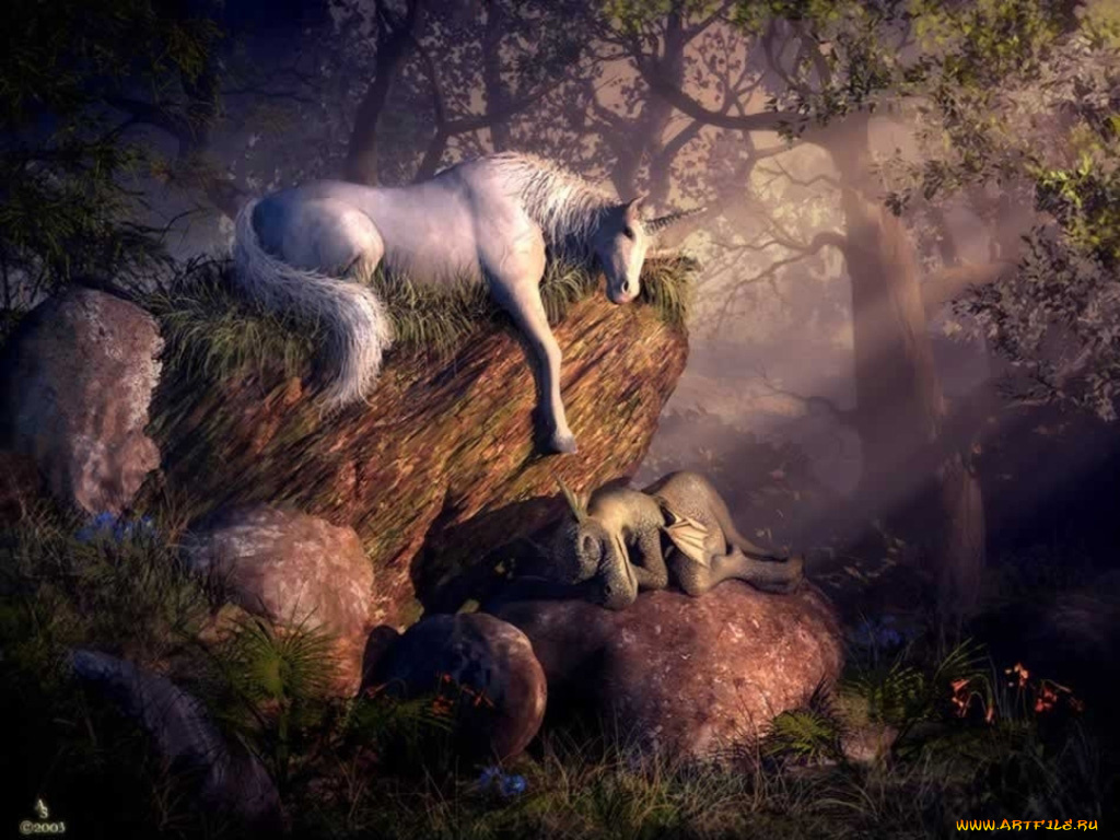 фэнтези, единороги