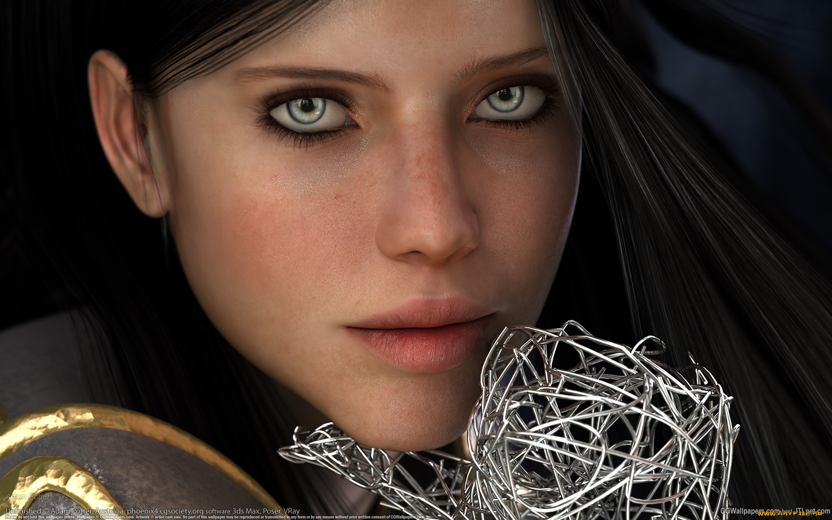 3д, графика, portraits, портрет