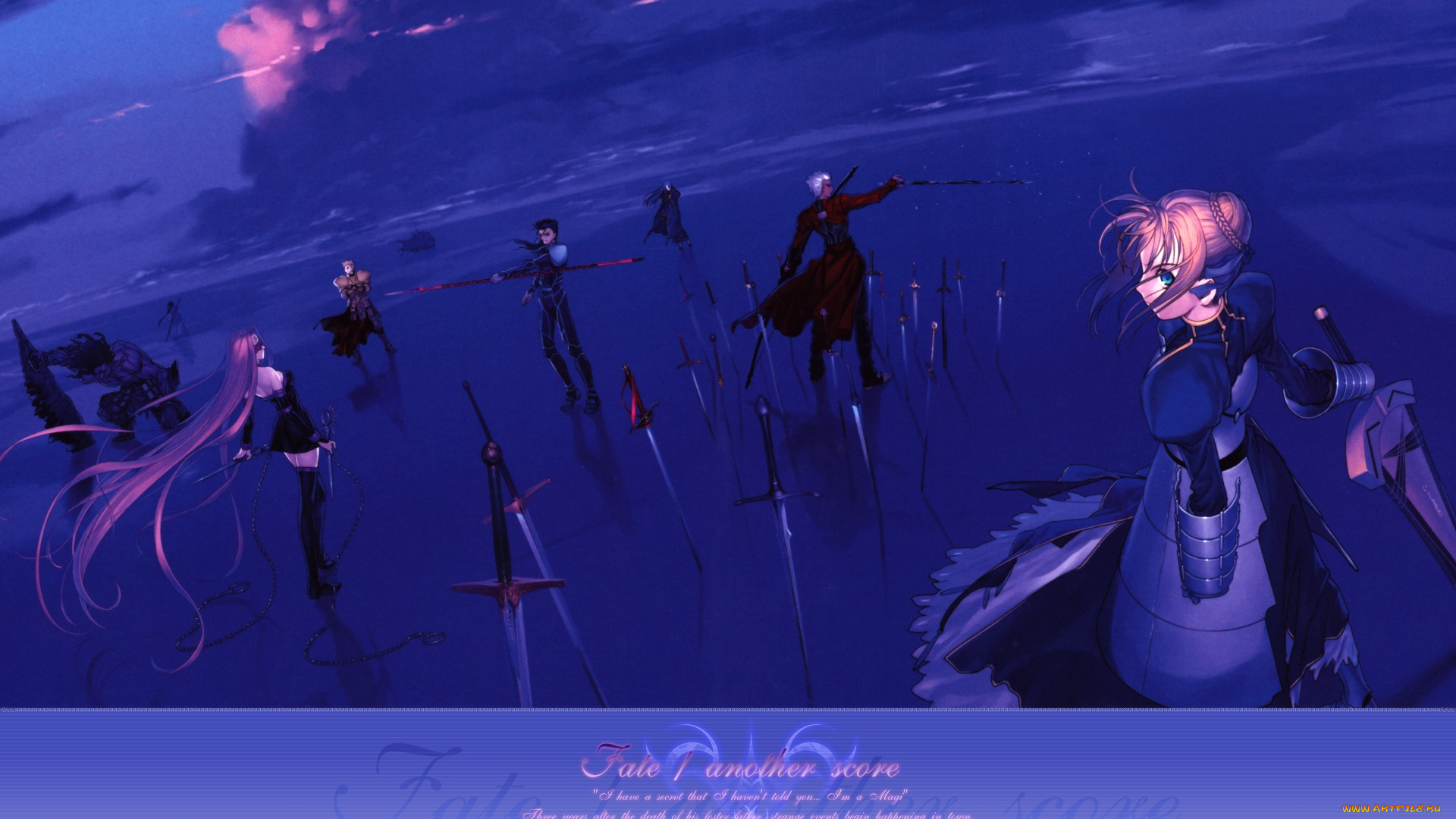 аниме, fate, stay, night, , zero