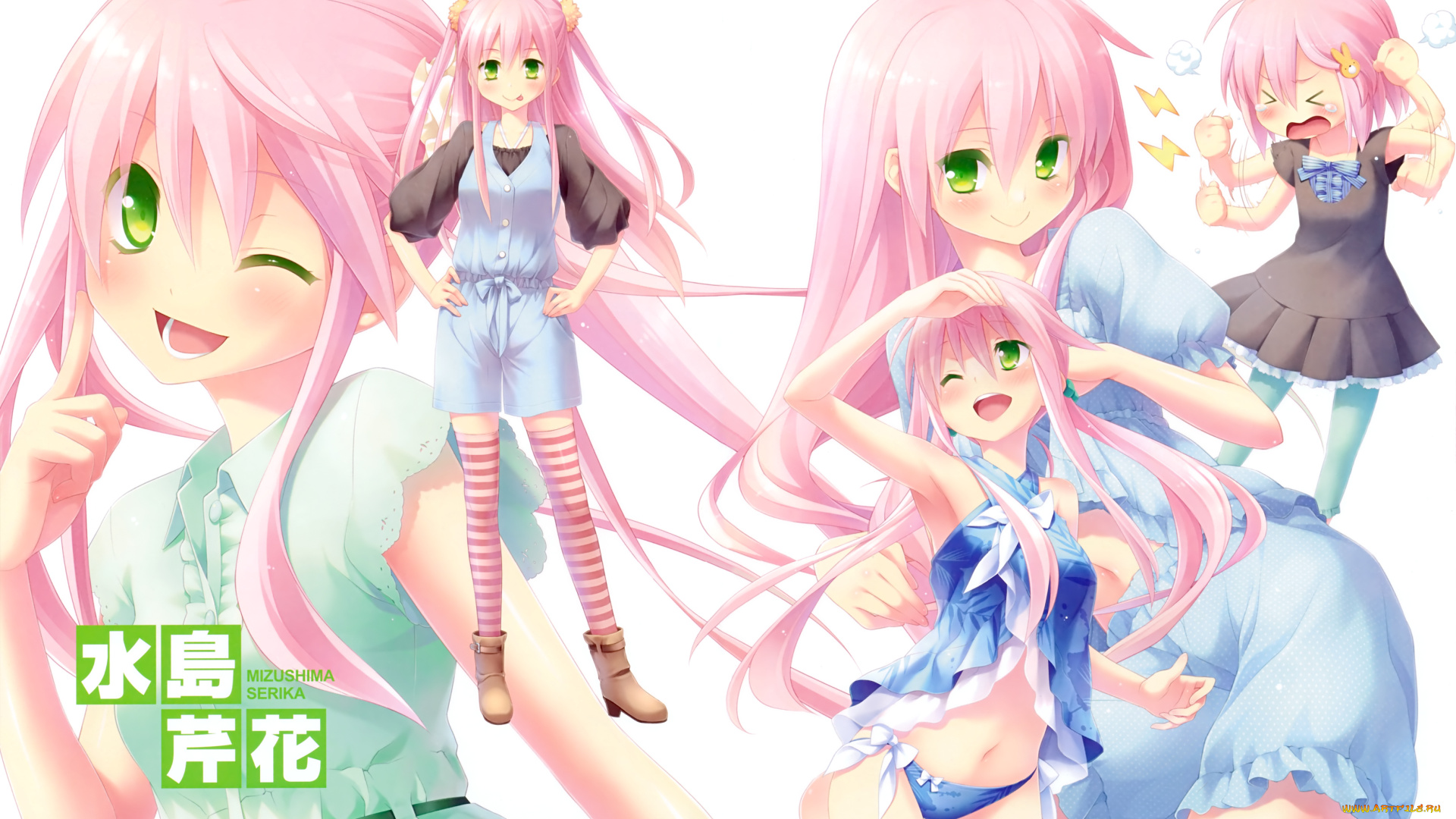 cafe, sourire, аниме, mizushima, serika