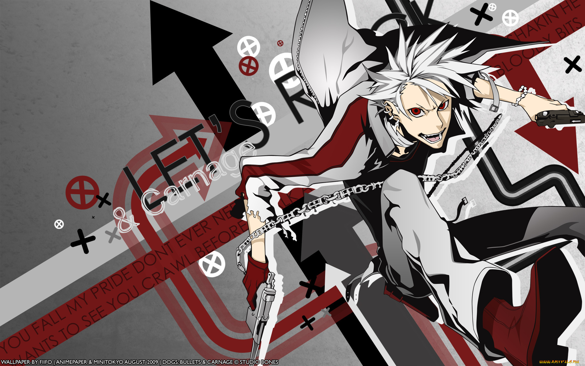 аниме, dogs, bullets, carnage, haine, rammsteiner