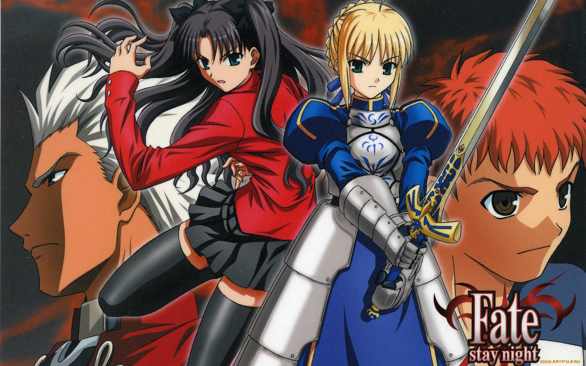 аниме, fate, stay, night, , zero