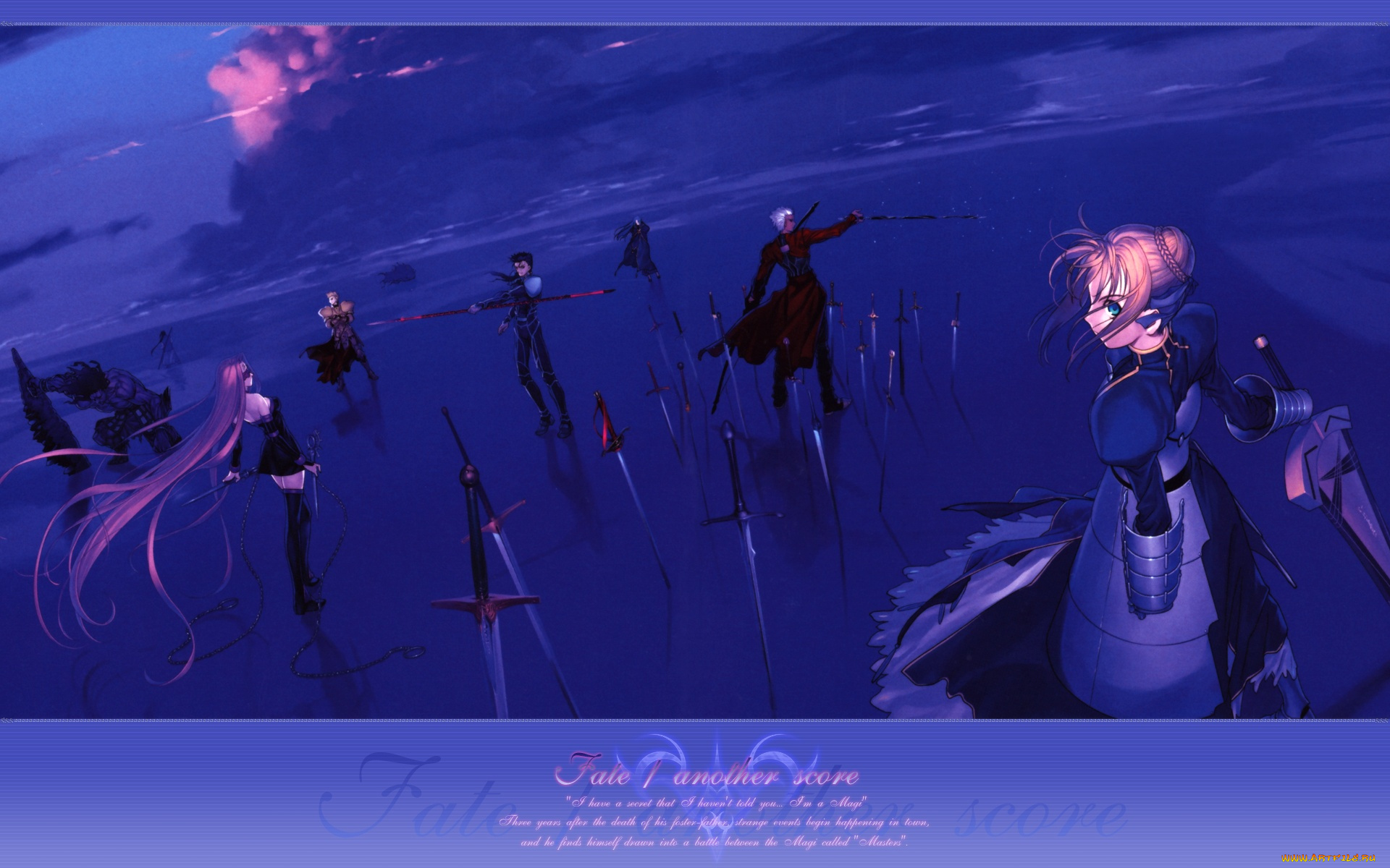 аниме, fate, stay, night, , zero