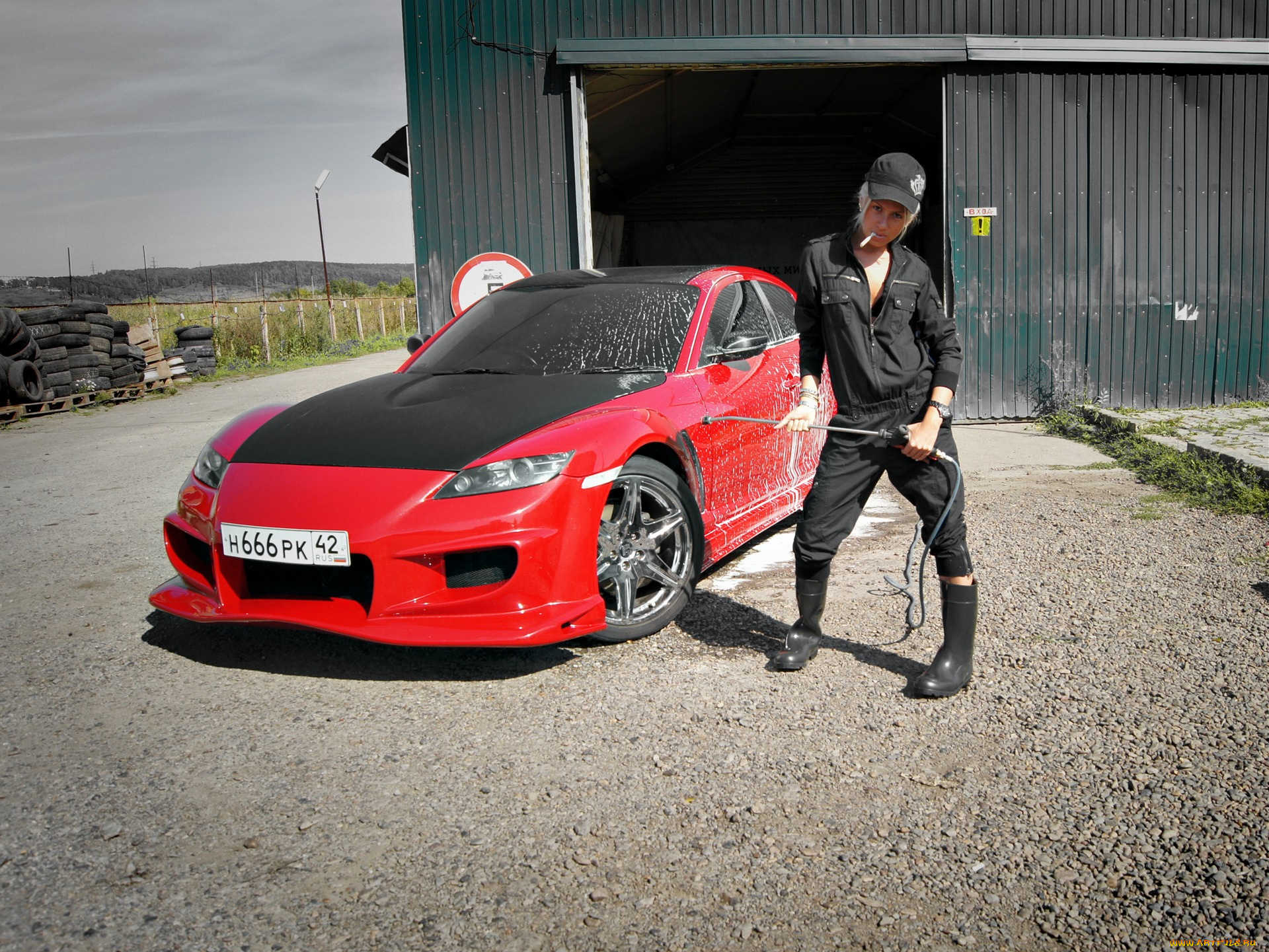 автомобили, авто, девушками