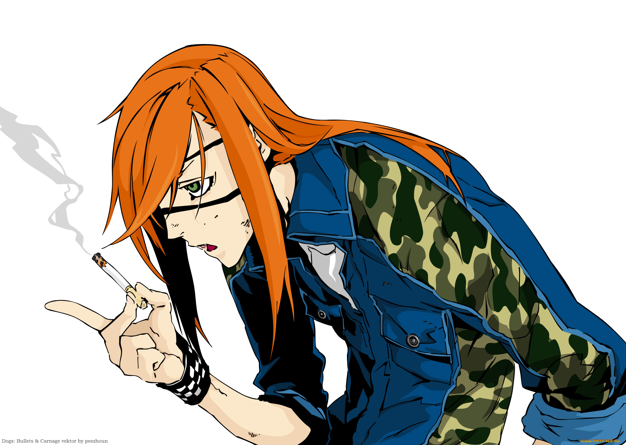 аниме, dogs, bullets, carnage, badou, nails