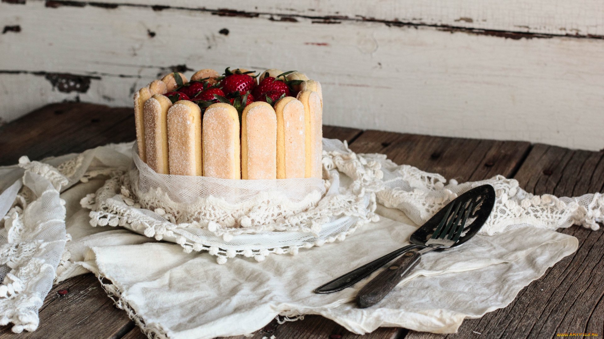 еда, пирожные, кексы, печенье, клубничная, шарлотта