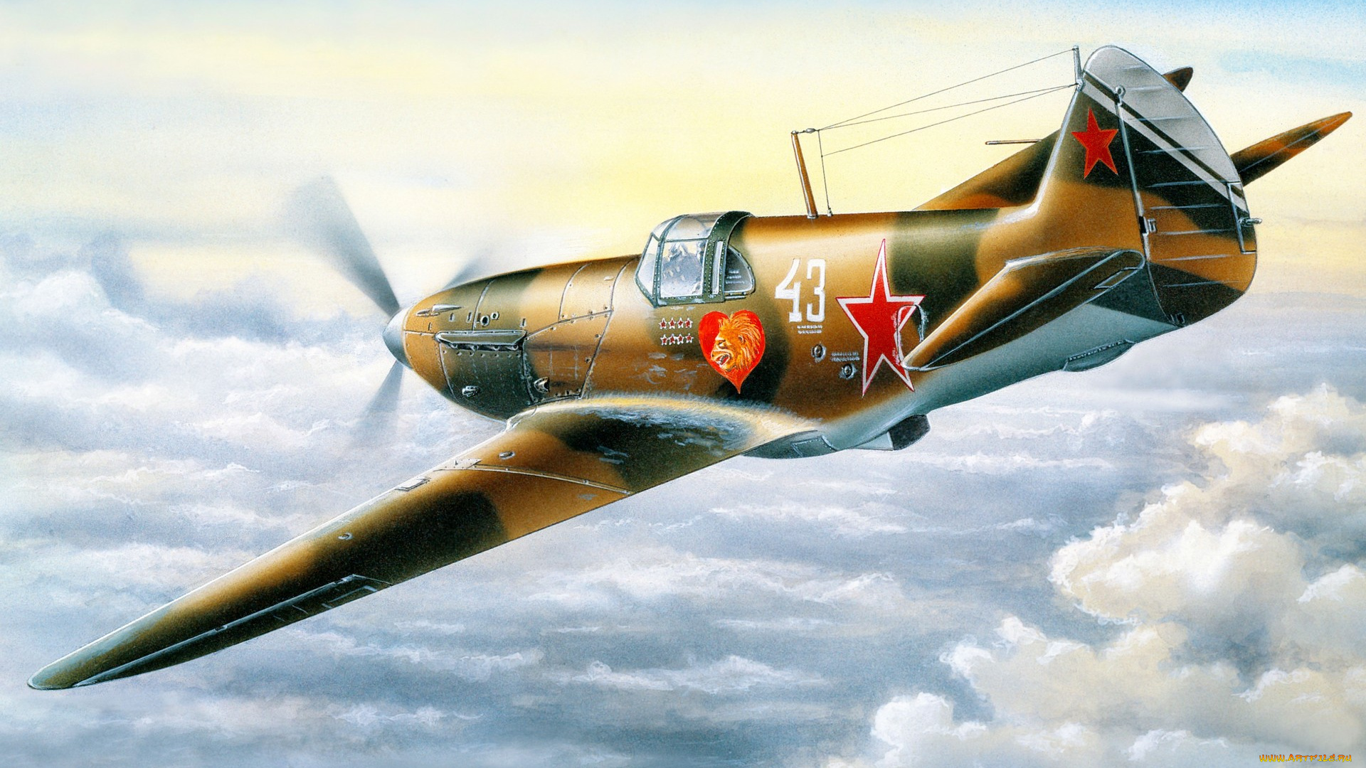 лагг, авиация, 3д, рисованые, graphic, истребитель, ввс, ссср, вов