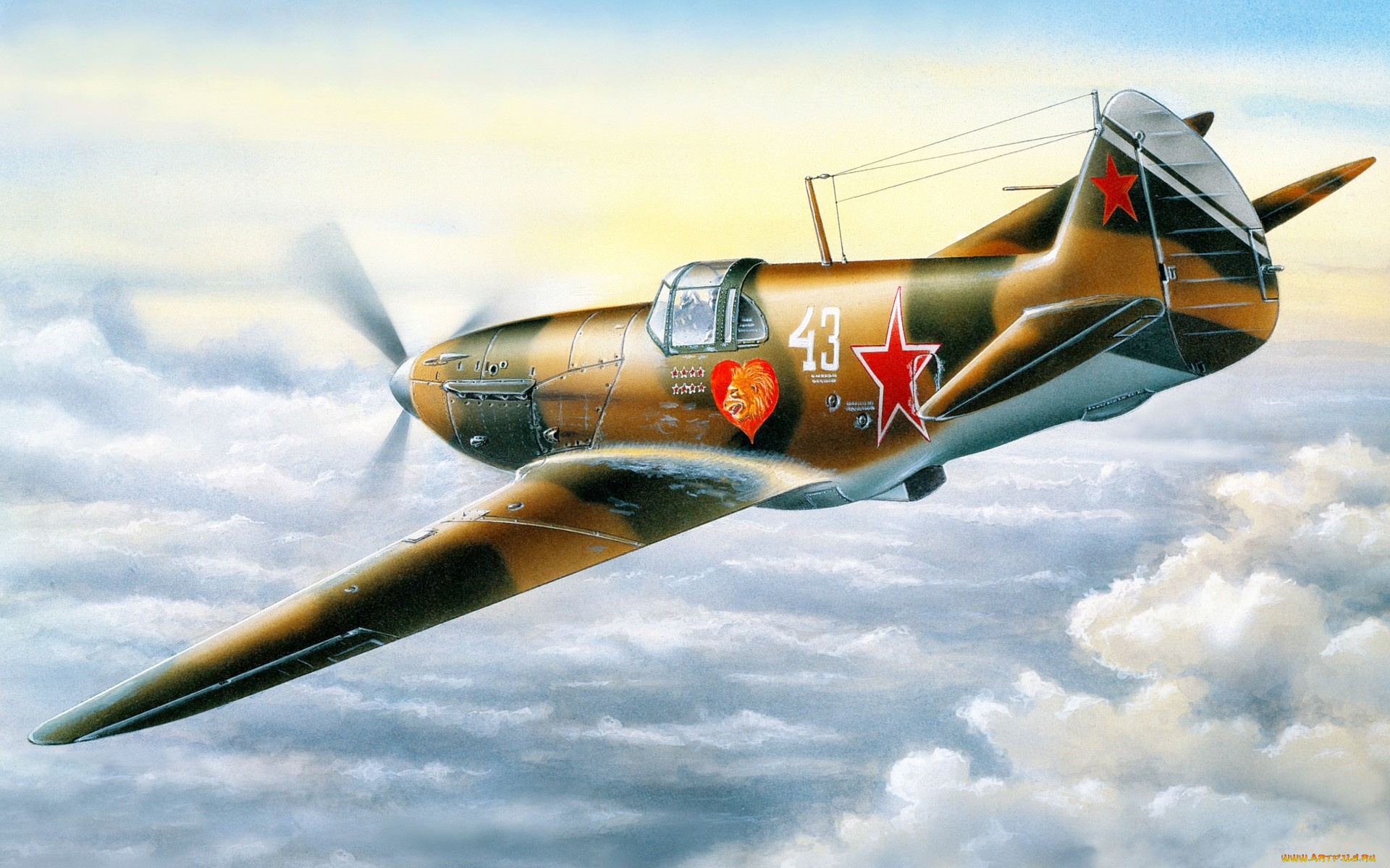лагг, авиация, 3д, рисованые, graphic, истребитель, ввс, ссср, вов