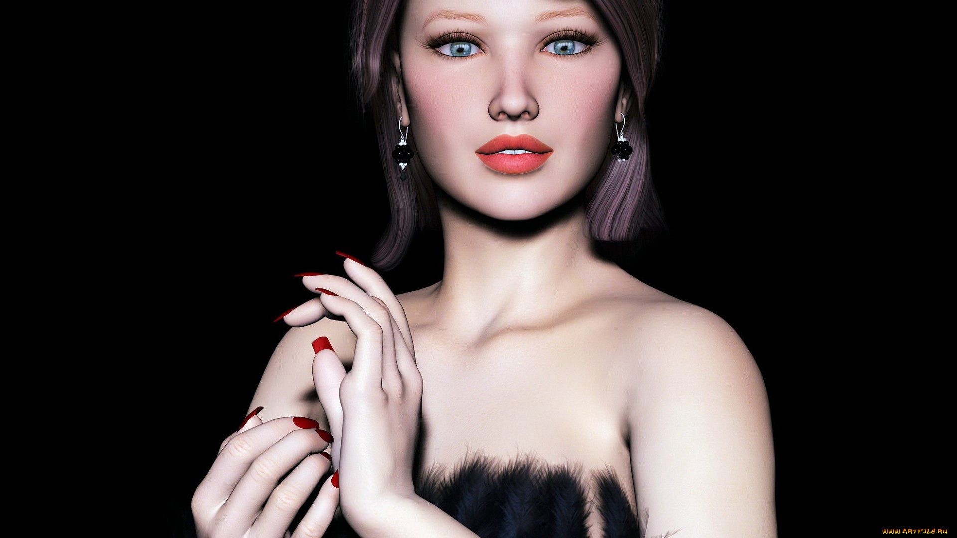 3д, графика, people, , люди, девушка, взгляд, фон