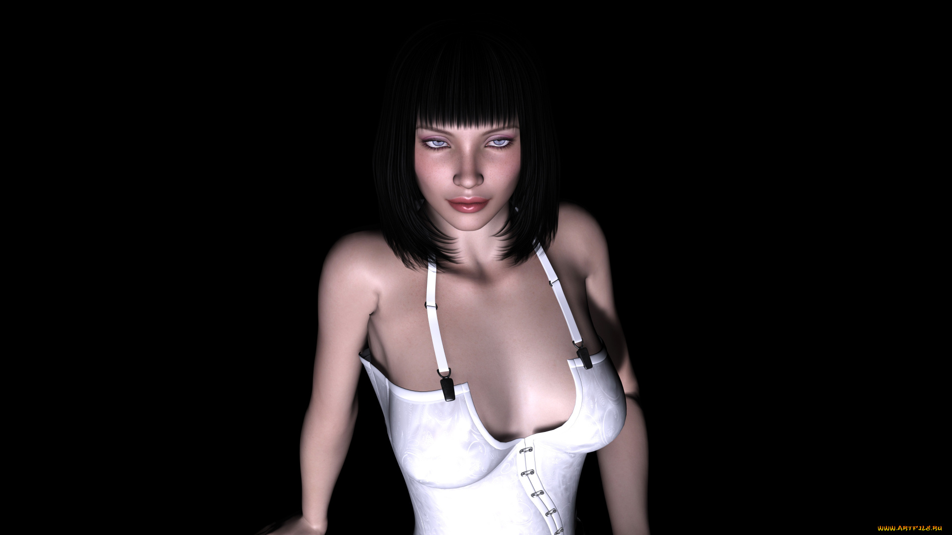 3д, графика, people, , люди, фон, девушка, взгляд