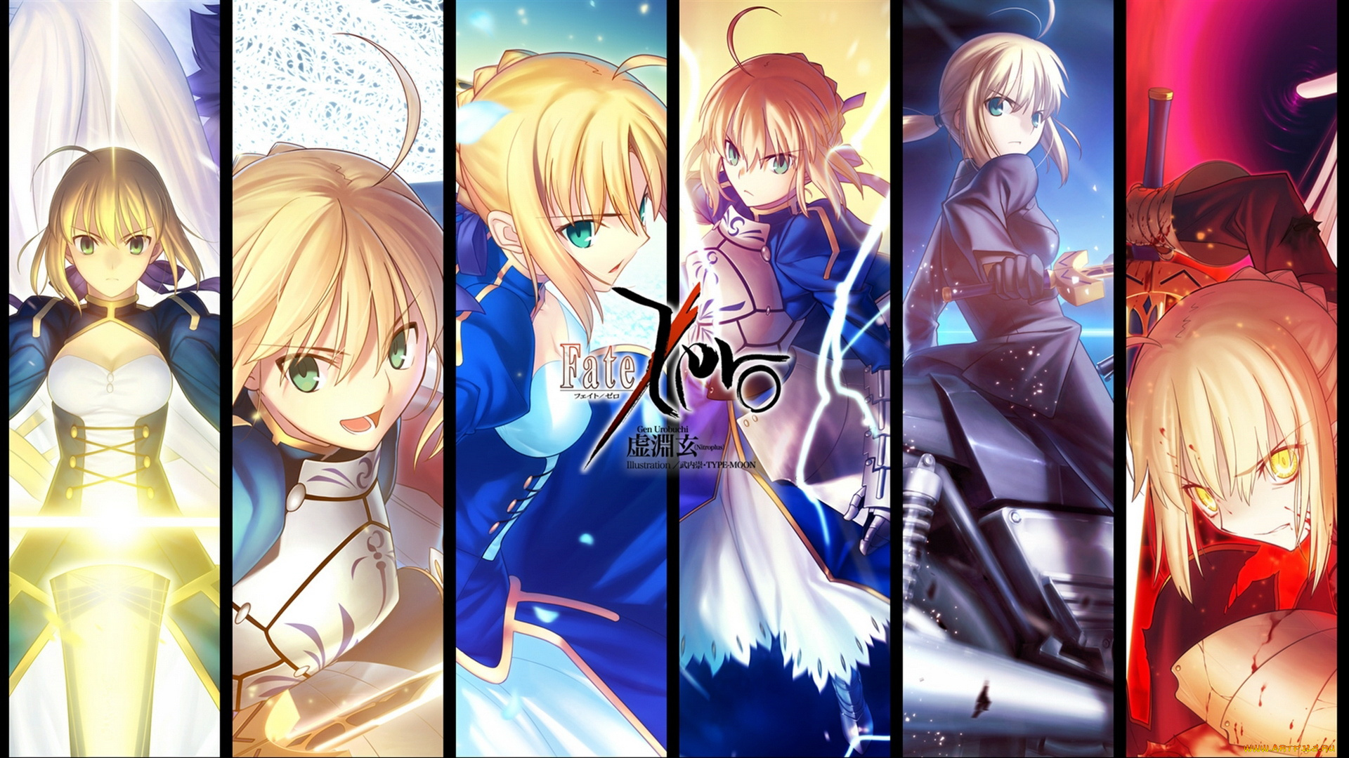 аниме, fate, zero, персонажи, воин, saber
