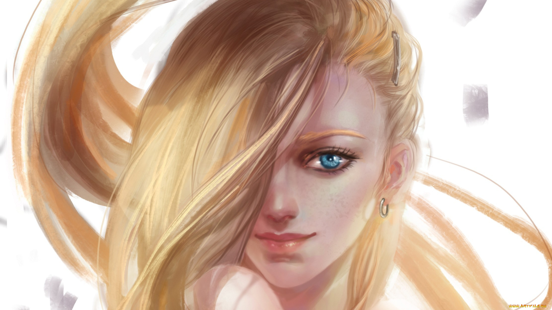 аниме, naruto, наруто, лицо, хвост, yamanaka, ino, девушка