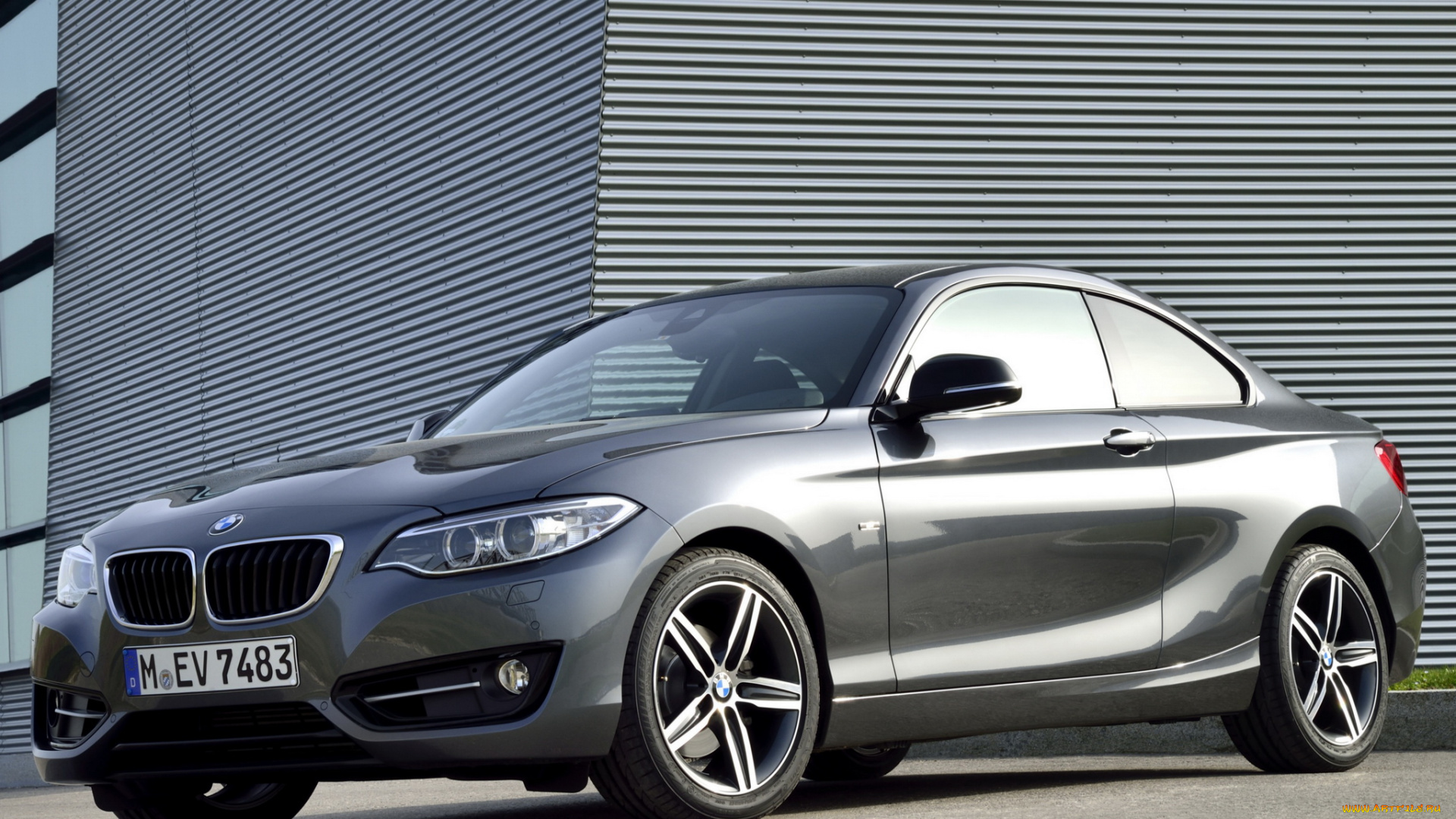 автомобили, bmw, 220i, coupе, sport, line, f22, 2014, темный