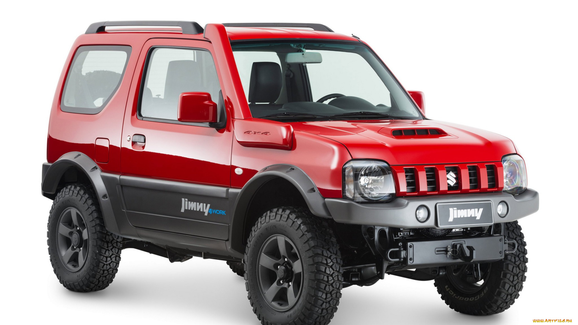 автомобили, suzuki, jb43, 4work, jimny, красный
