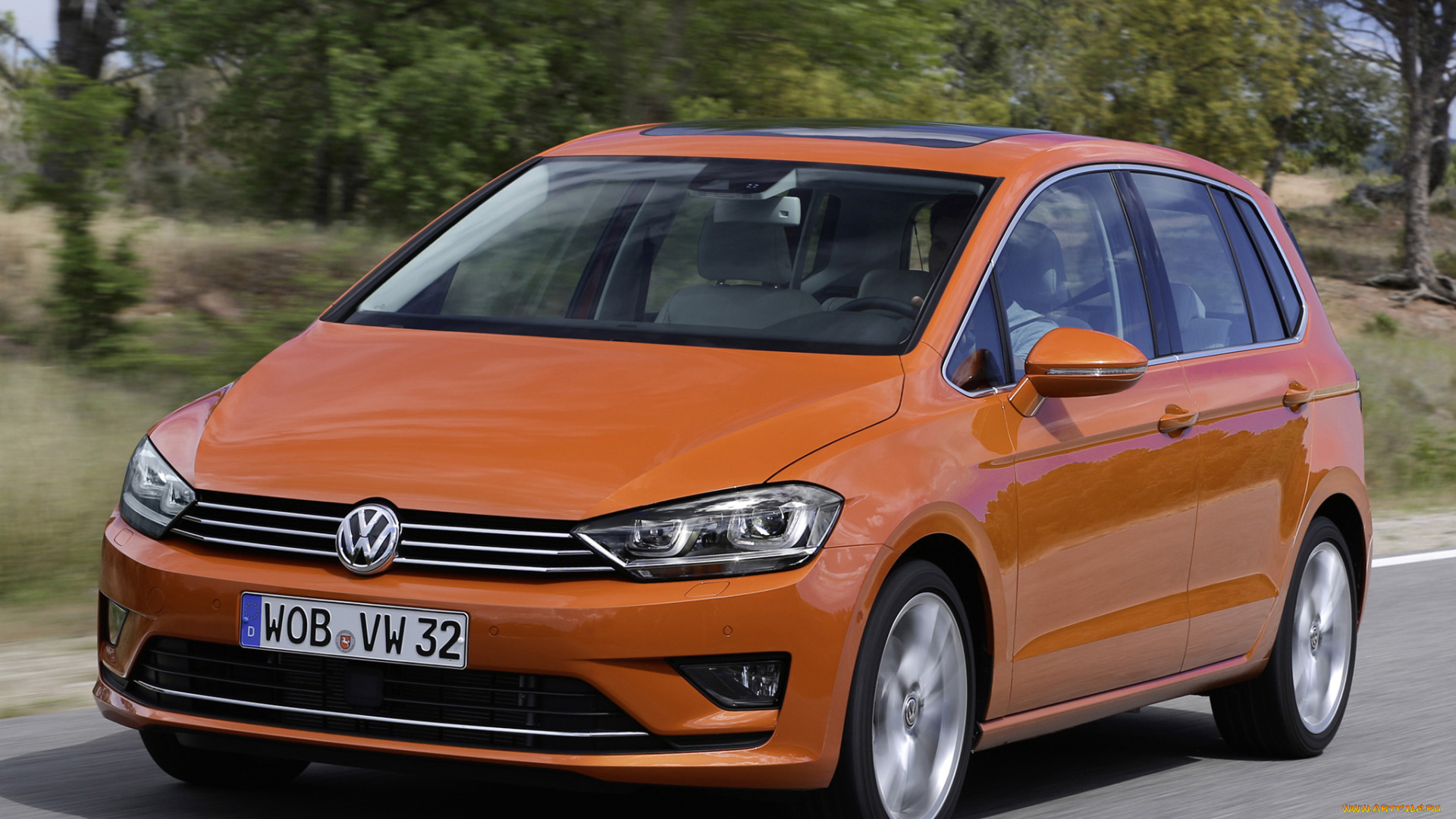 автомобили, volkswagen, 2014г, tsi, sportsvan, golf