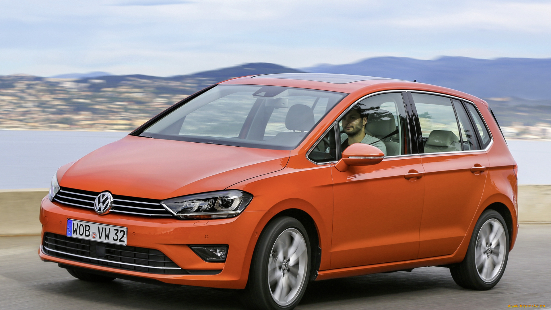 автомобили, volkswagen, sportsvan, golf, 2014г, tsi