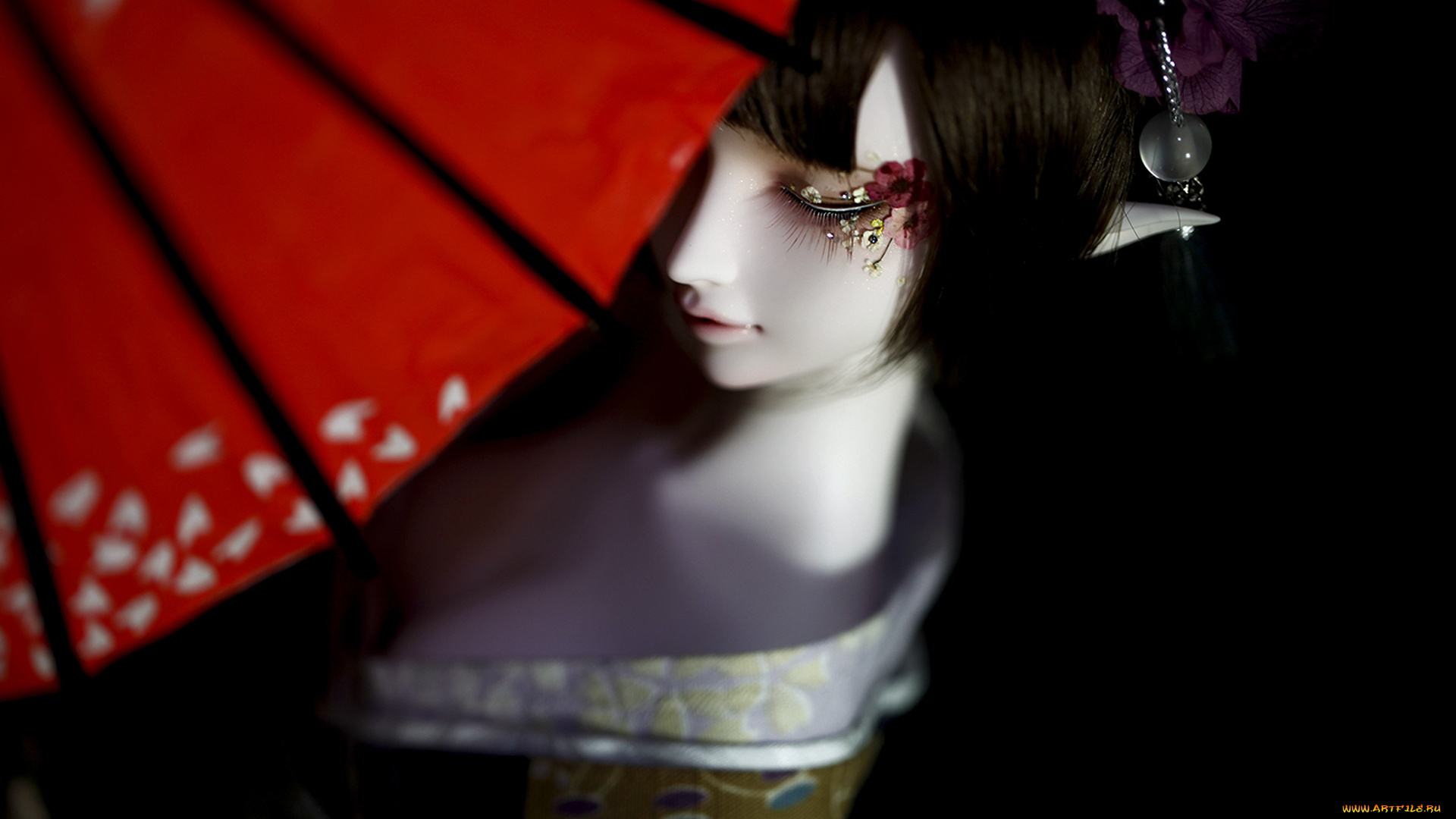 разное, игрушки, зонт, кимоно, эльф, девушка, кукла, bjd