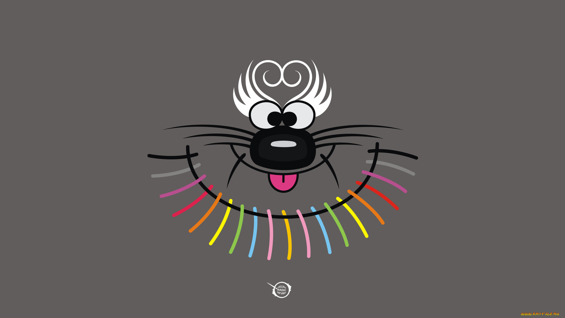 рисованные, минимализм, морда