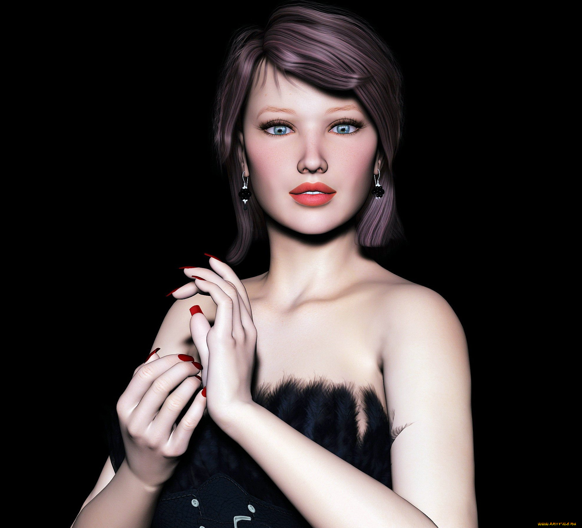 3д, графика, people, , люди, девушка, взгляд, фон