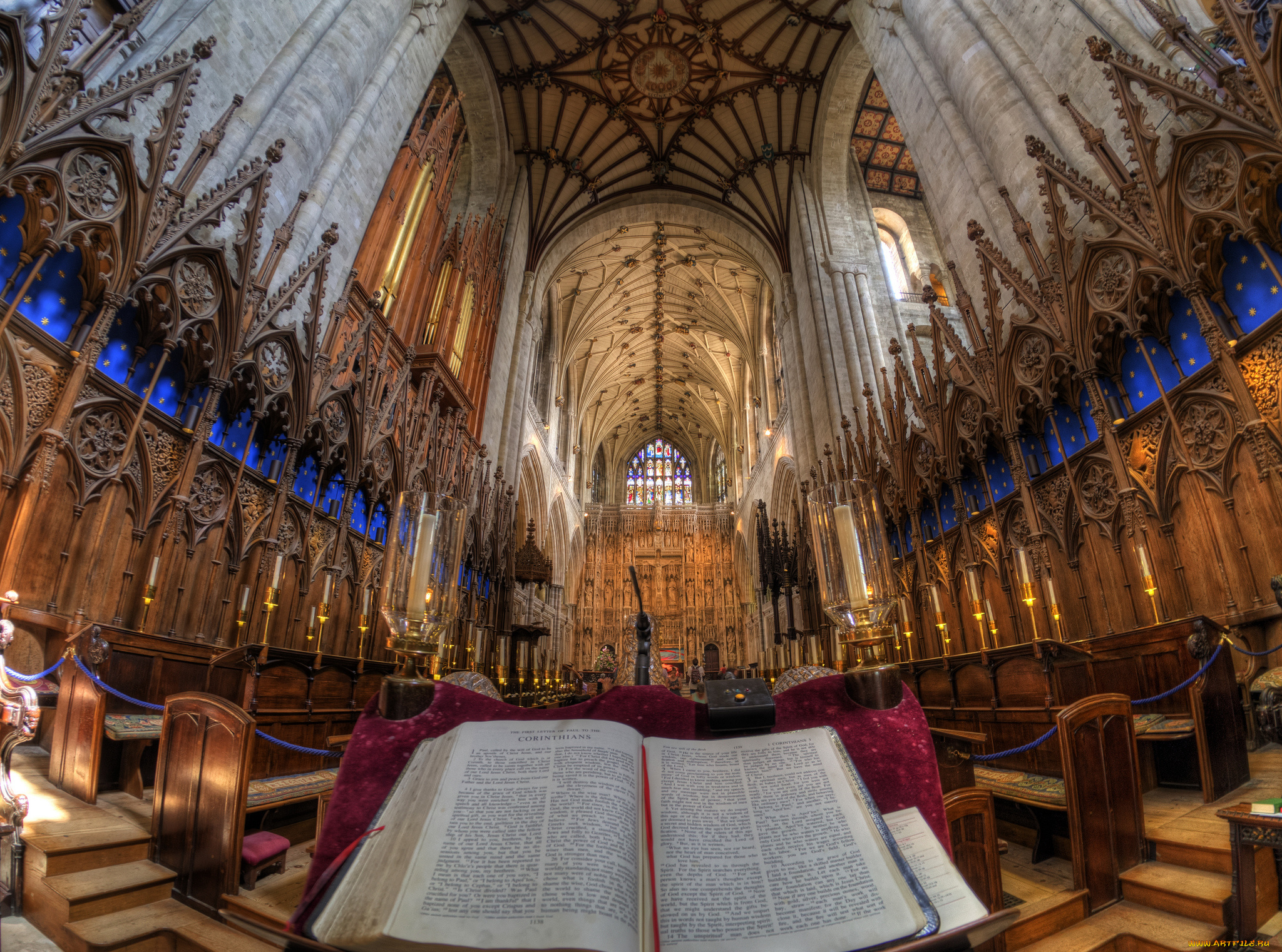 the, choir, of, winchester, cathedral, интерьер, убранство, , роспись, храма, роспись, храм