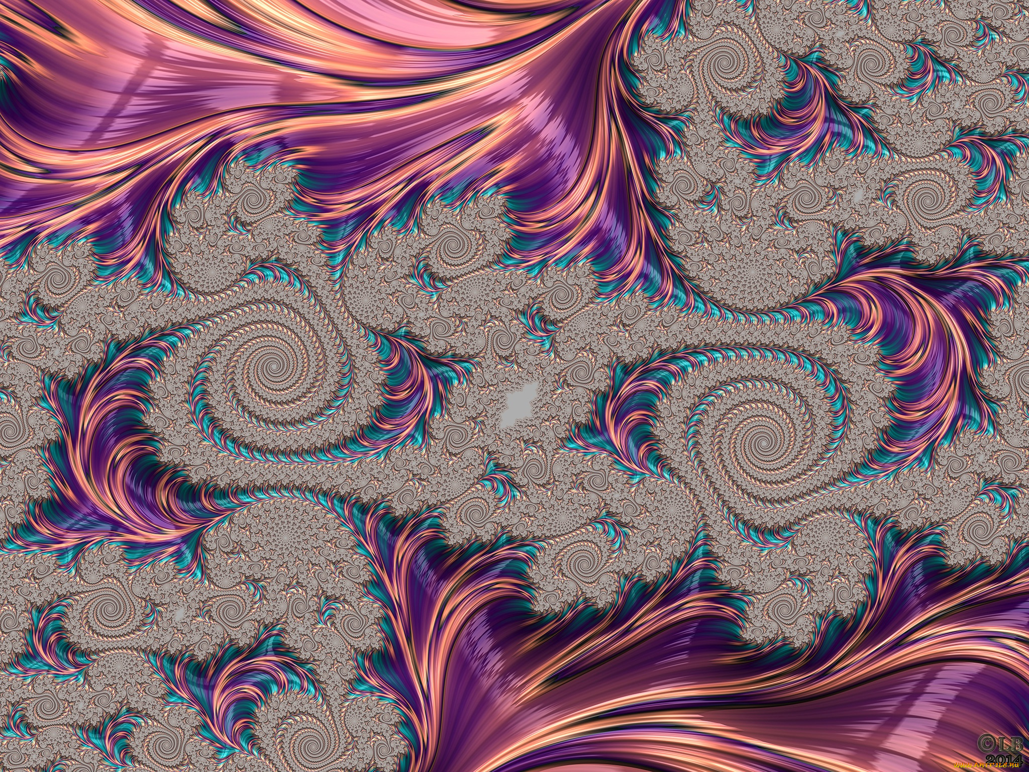 3д, графика, fractal, , фракталы, цвета, фон, узор