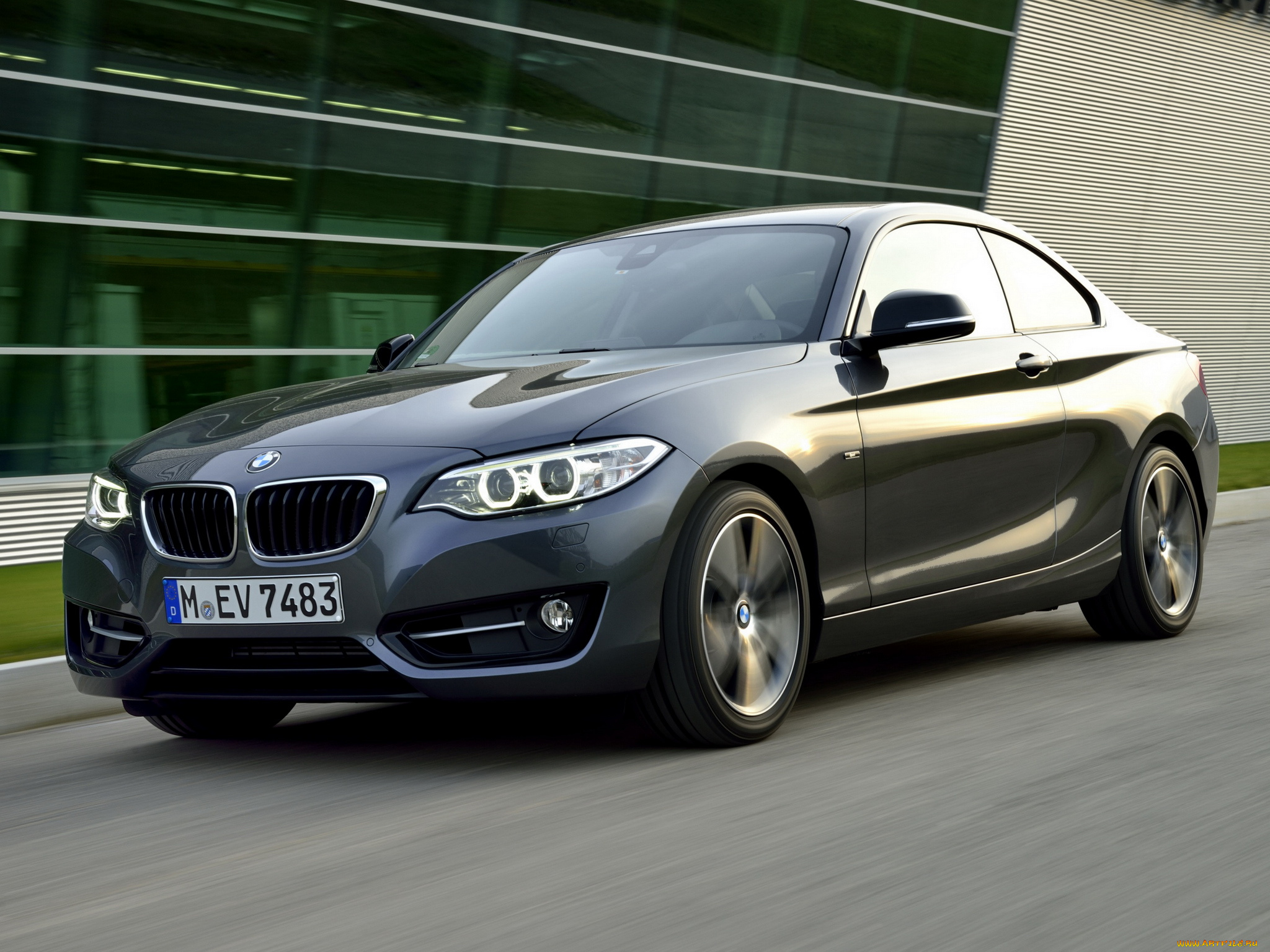 автомобили, bmw, 220i, coupе, sport, line, f22, 2014, темный
