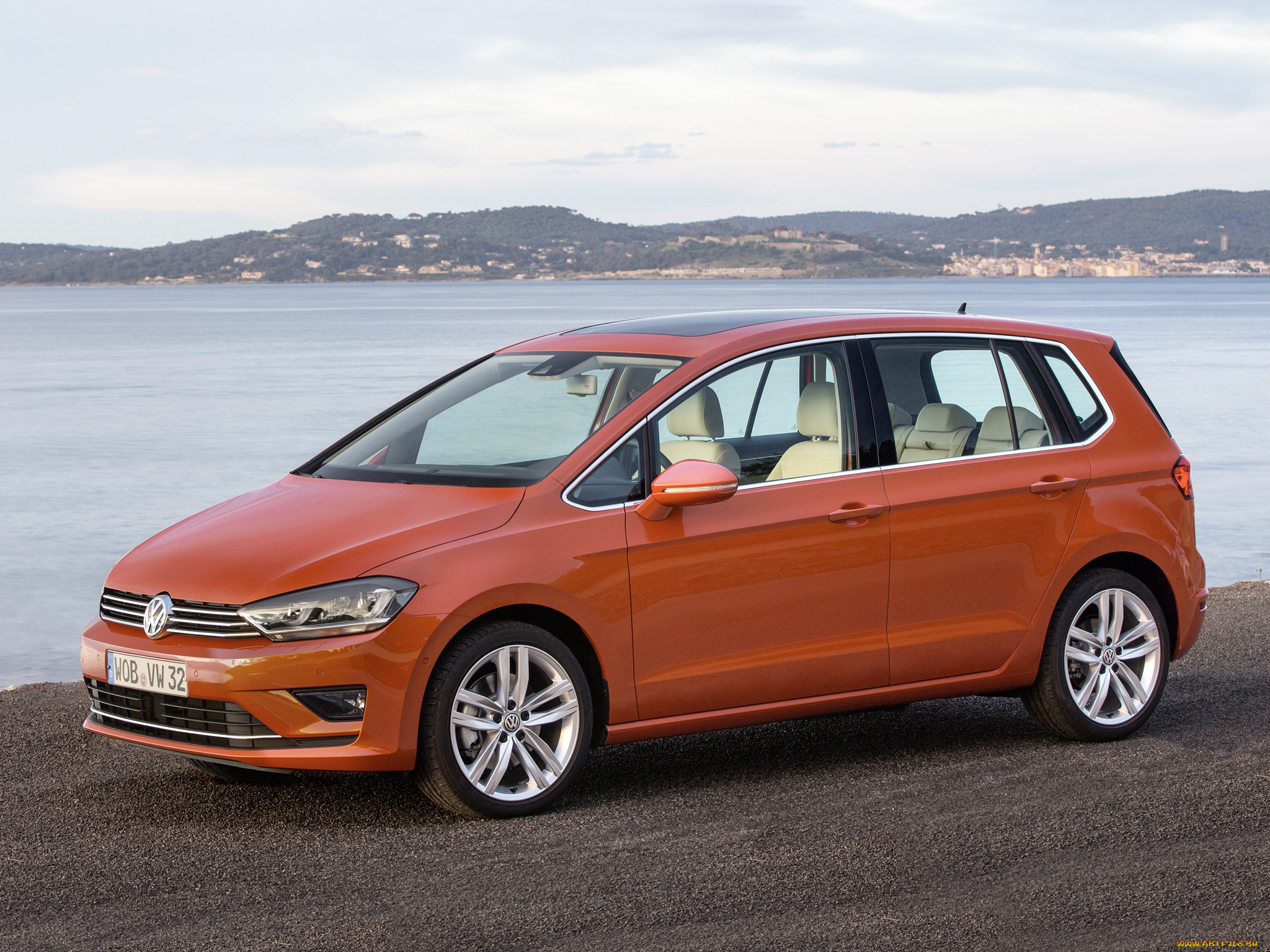 автомобили, volkswagen, sportsvan, golf, 2014г, tsi