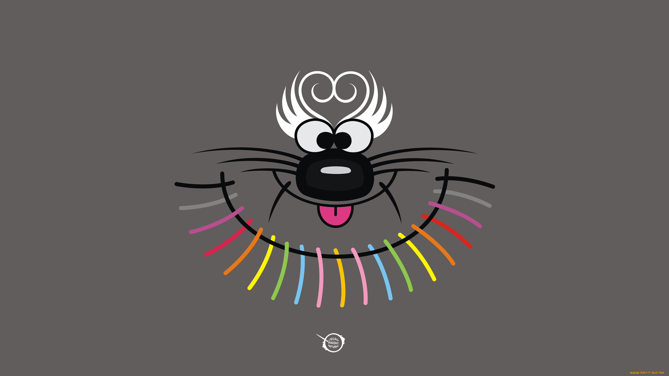 рисованные, минимализм, морда