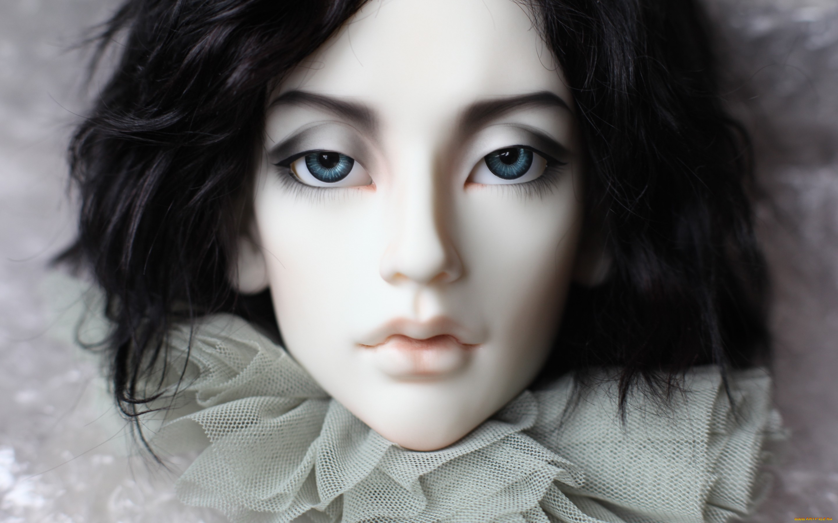 разное, игрушки, bjd, кукла, doll, голубые, глаза, черные, волосы