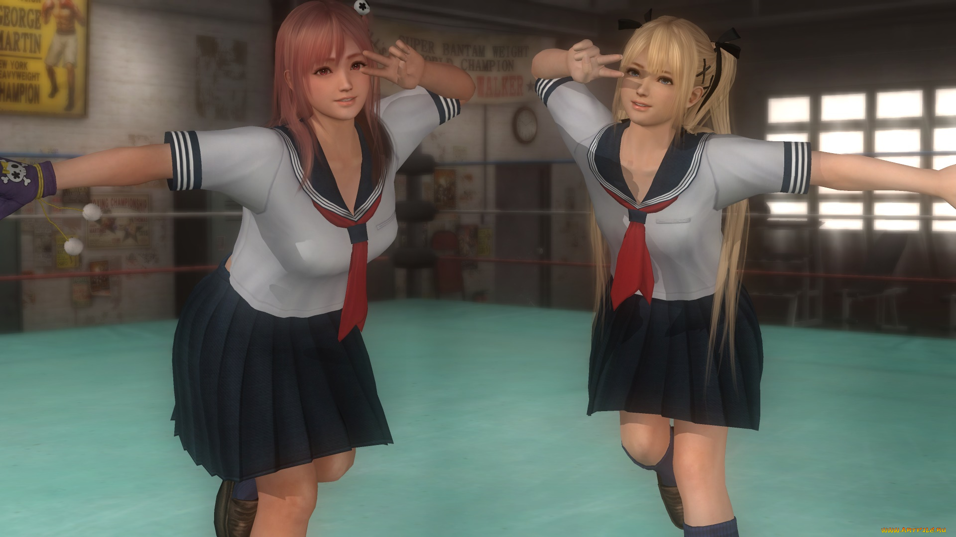 3д, графика, аниме, , anime, взгляд, поза, фон, девушки