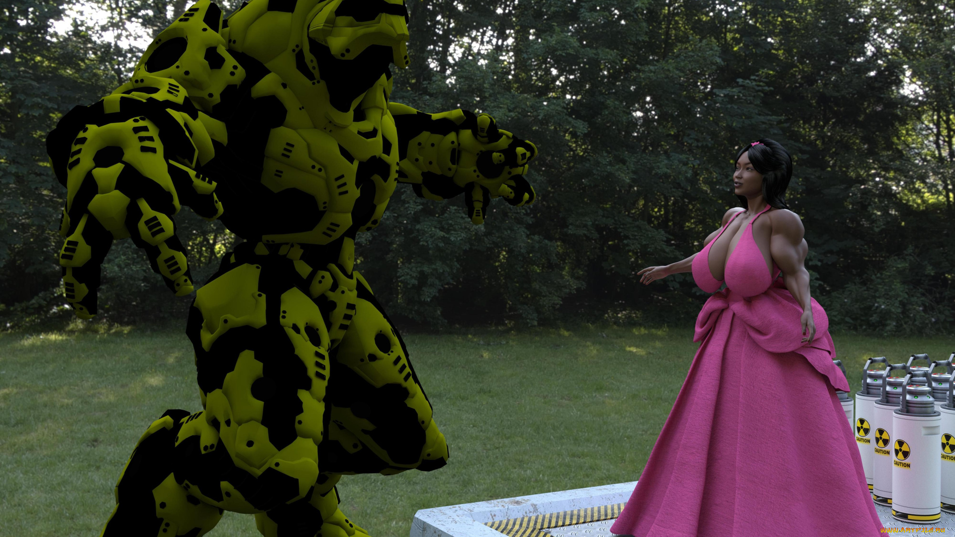 3д, графика, фантазия, , fantasy, девушка, фон, взгляд