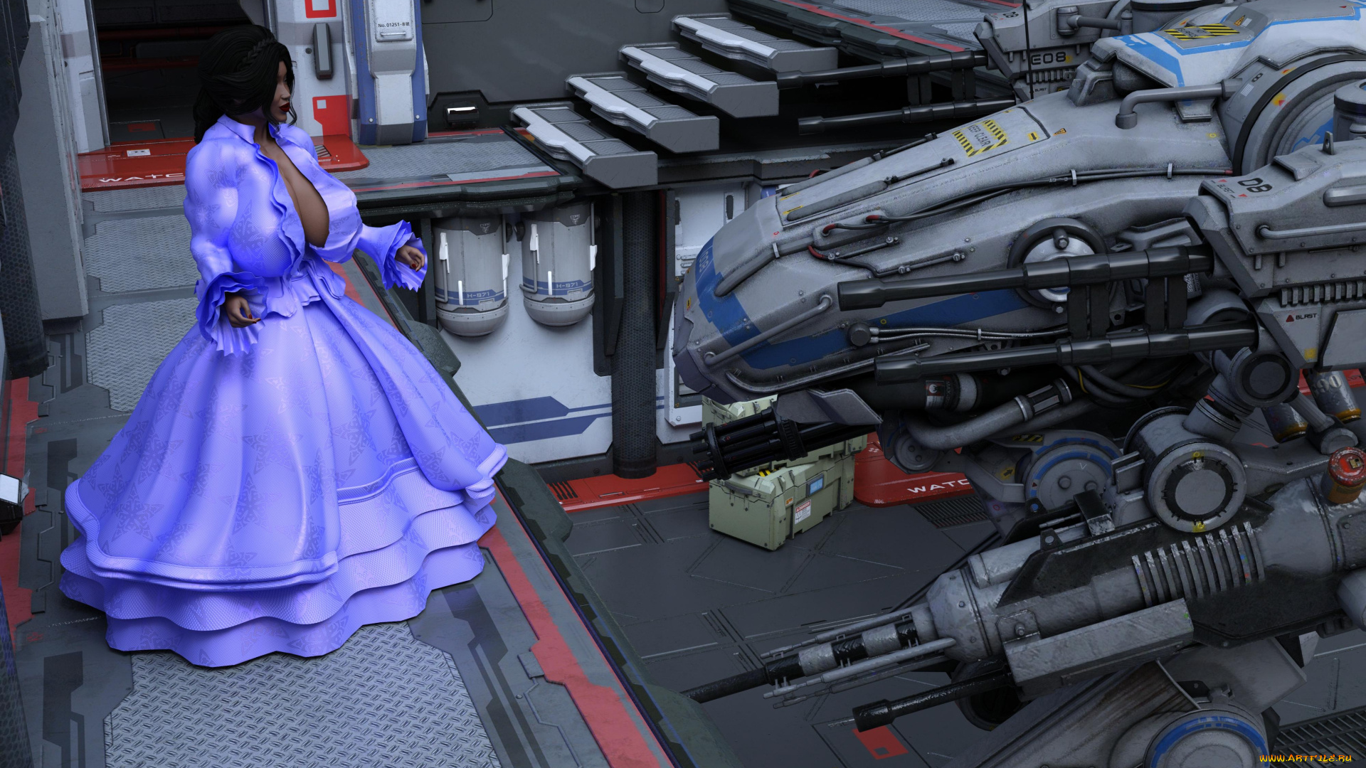 3д, графика, фантазия, , fantasy, девушка, взгляд, фон