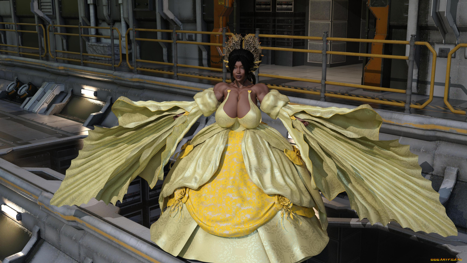 3д, графика, фантазия, , fantasy, взгляд, фон, девушка