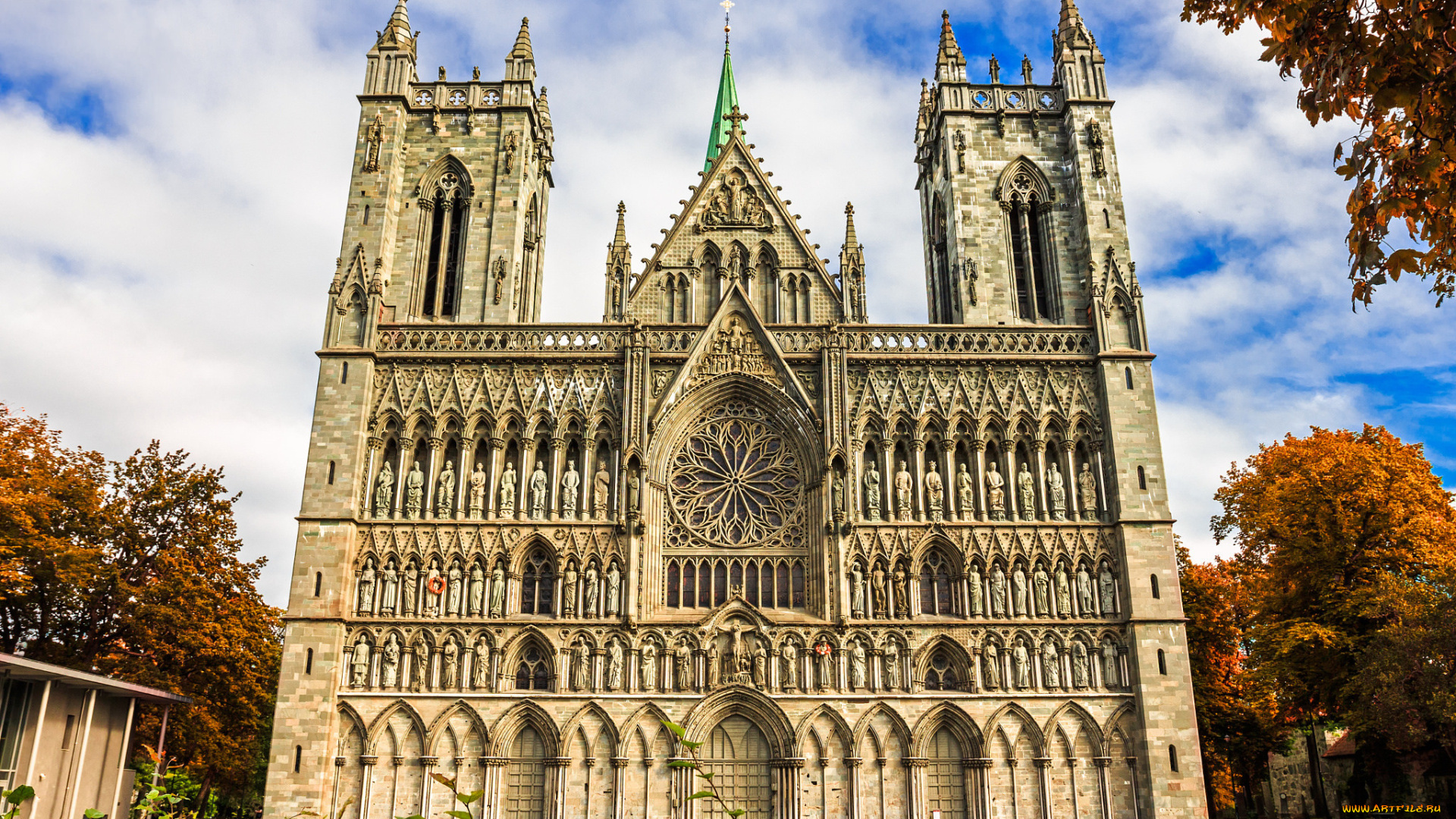 nidarosdomen, trondheim, , norway, города, -, католические, соборы, , костелы, , аббатства, храм