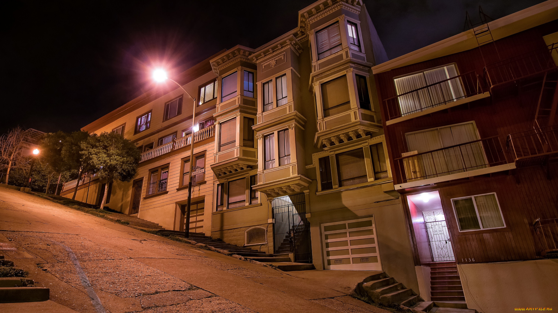 san, francisco, города, сан-франциско, , сша, улица, склон, дома