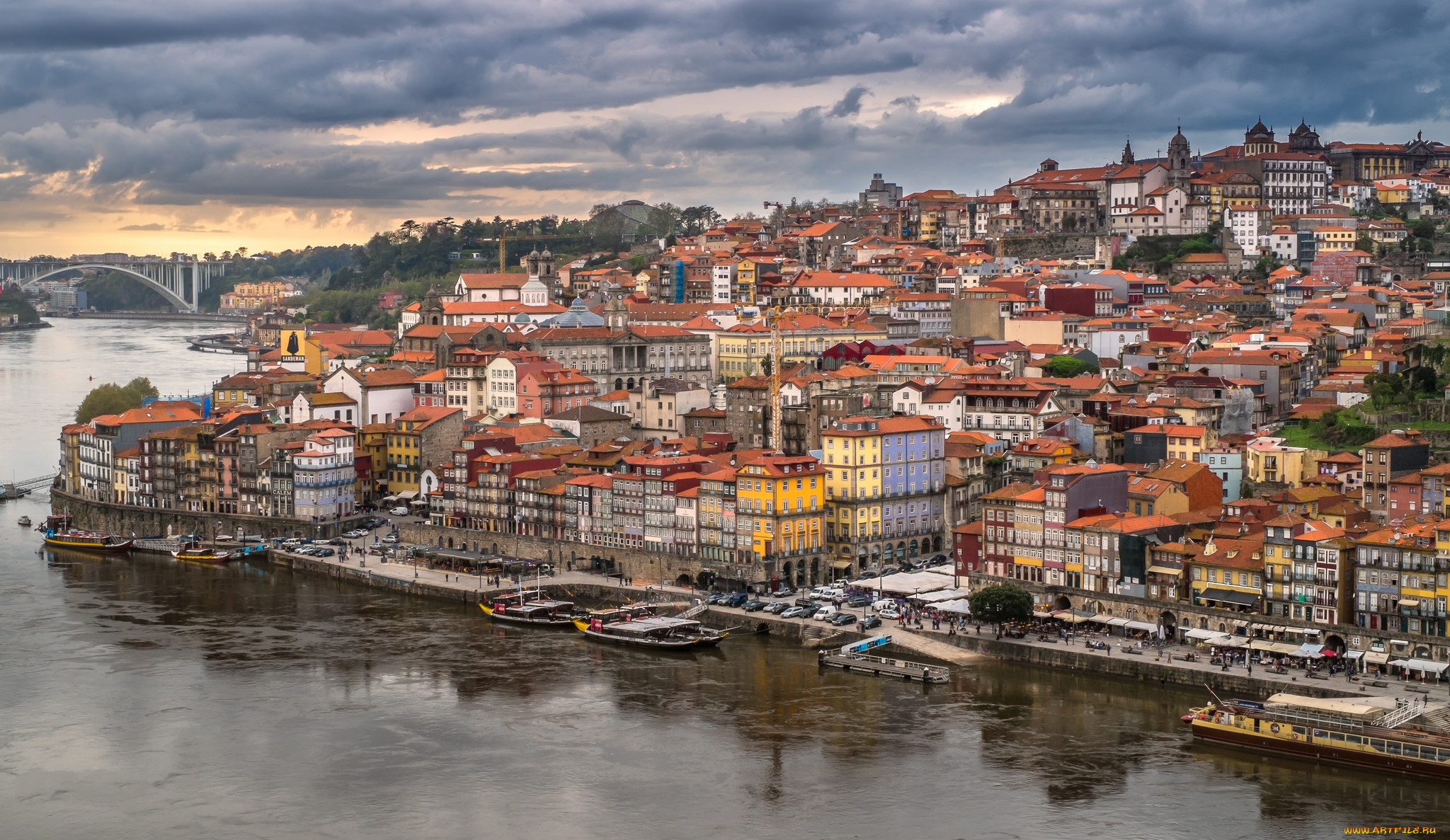oporto, города, -, панорамы, обзор
