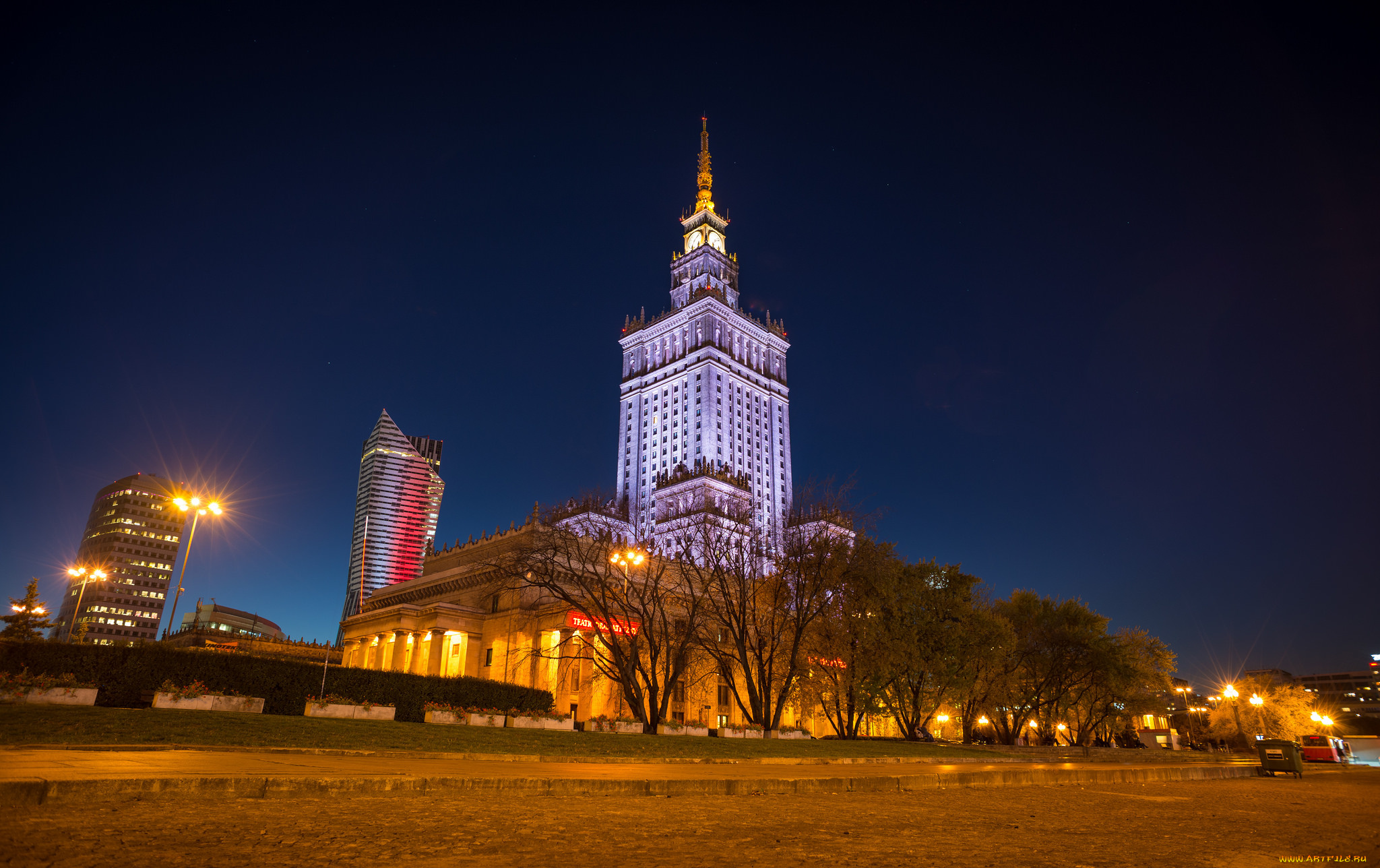 palace, of, culture, and, science, , warsaw, города, варшава, , польша, высотка, парк
