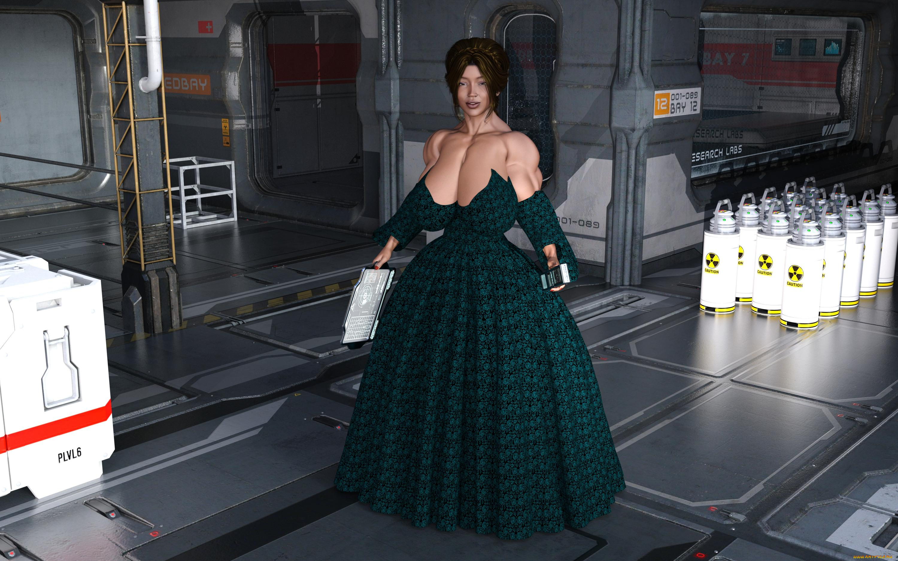 3д, графика, фантазия, , fantasy, девушка, фон, взгляд