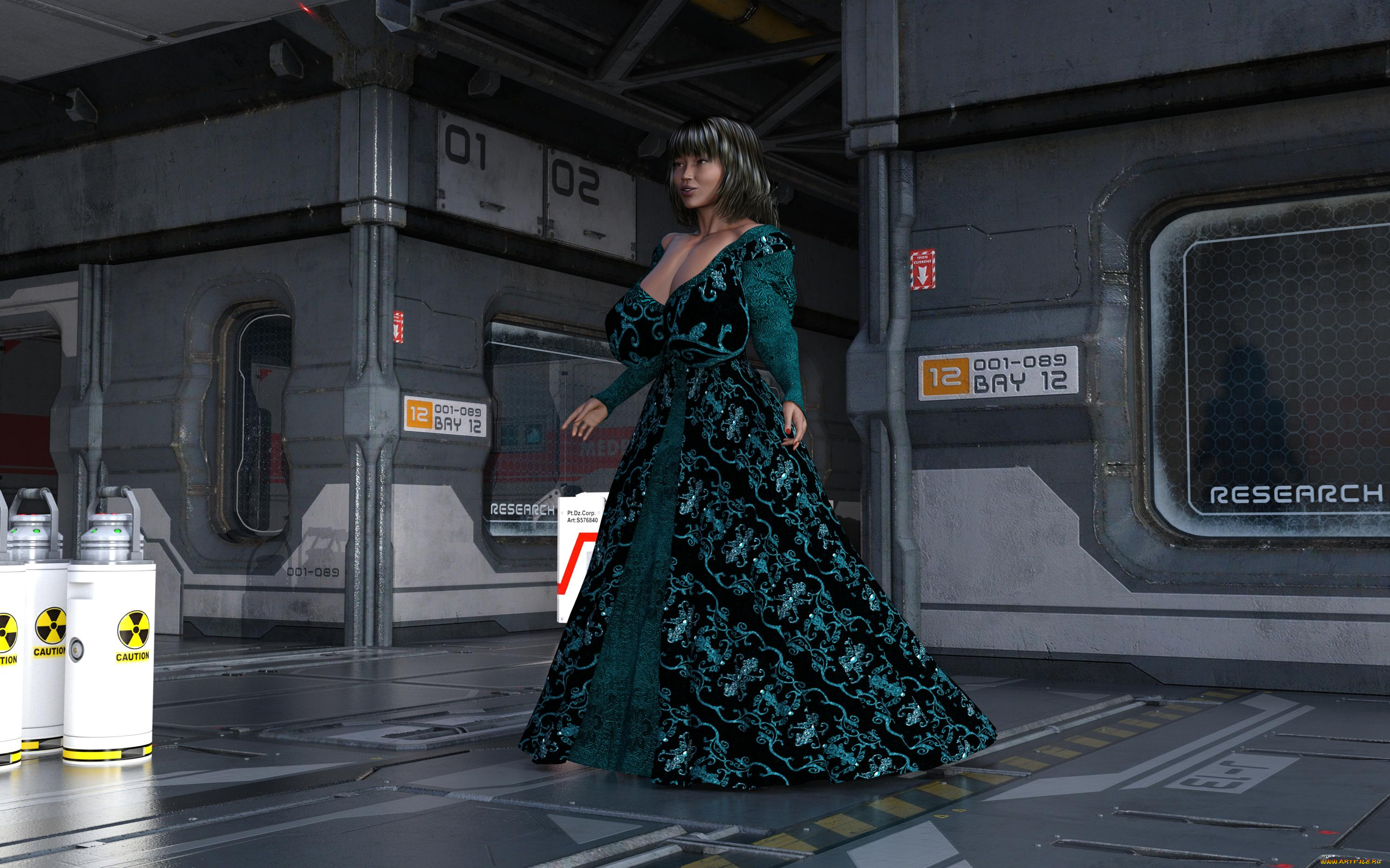 3д, графика, фантазия, , fantasy, фон, девушка, взгляд